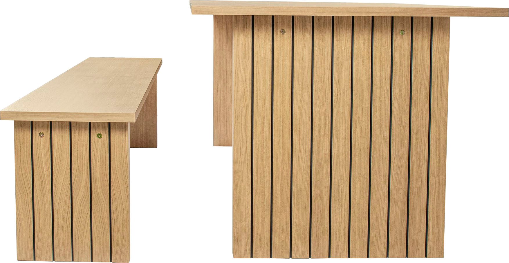 Woodman Esstisch »Stripe«, Holzfurnier aus Eiche