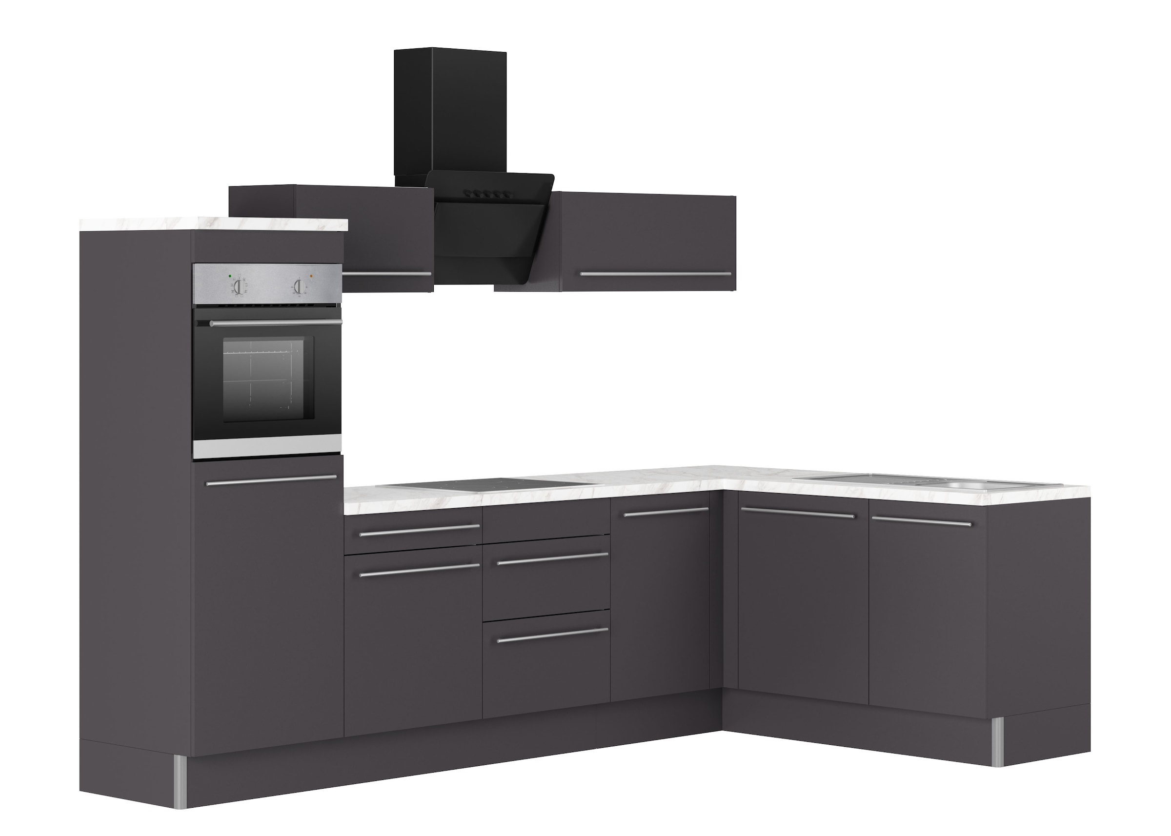 KOCHSTATION Küche "KS-Bern2", Stellmaße 295 x 175 cm, wahlweise mit E-Gerät günstig online kaufen