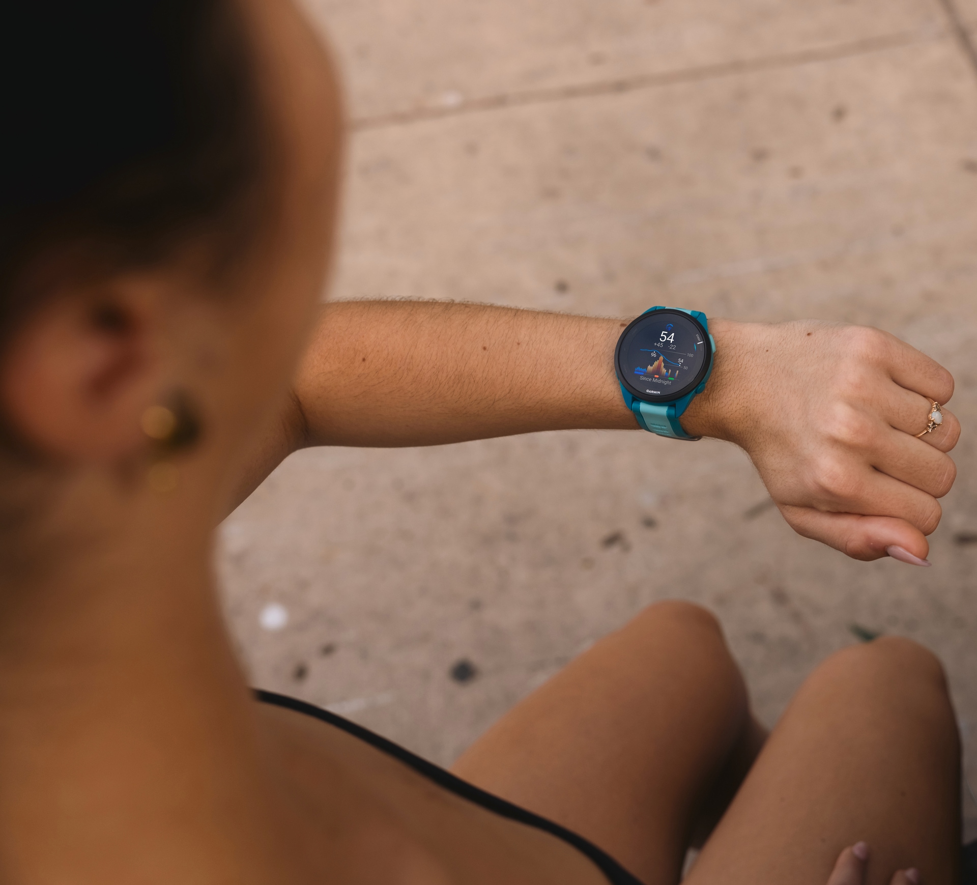Garmin Smartwatch »Forerunner 165 Music«, (3,04 cm / 1,2 Zoll), 4 GB,)