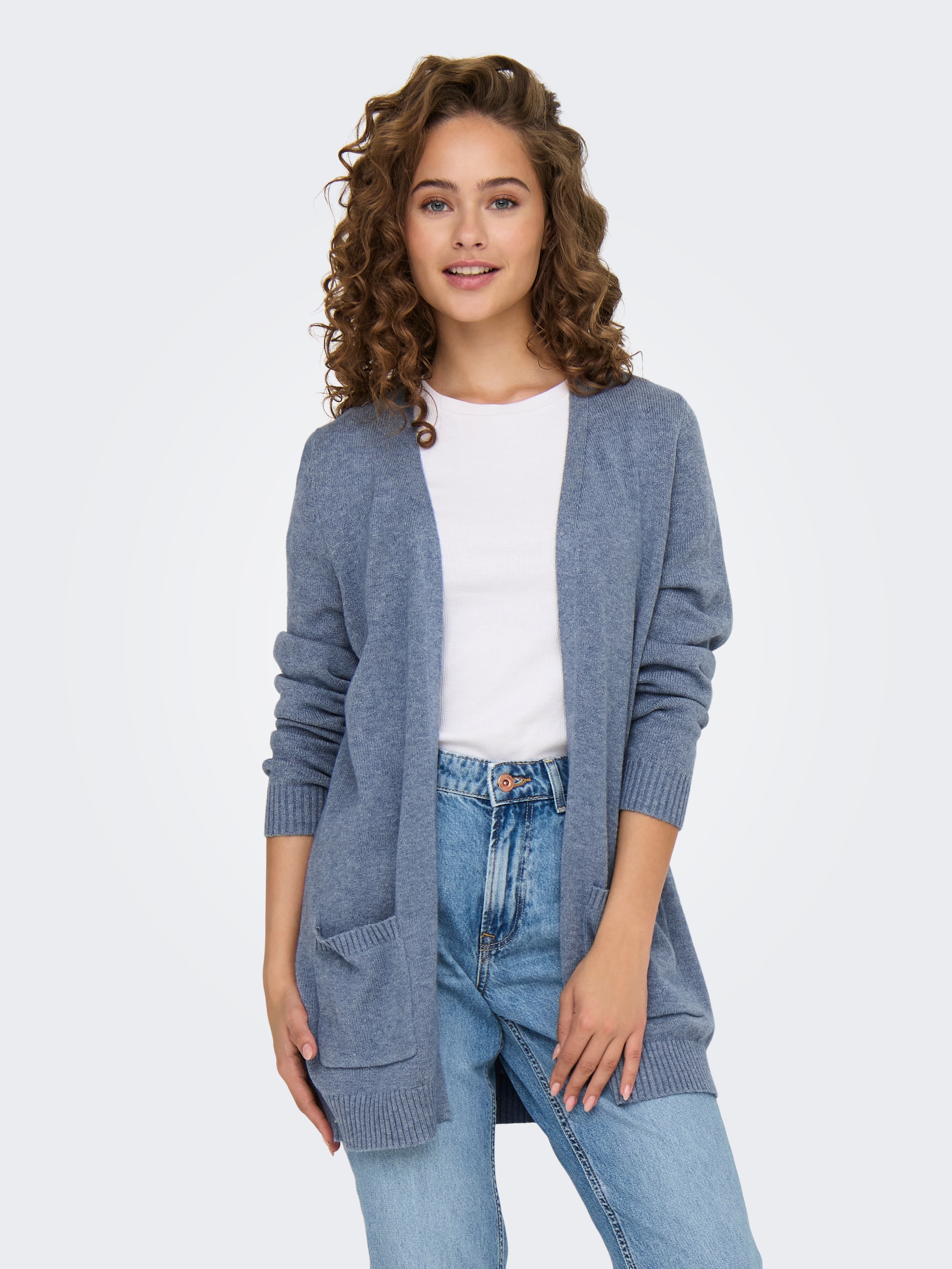 ONLY Strickjacke "ONLLESLY L/S OPEN CARDIGAN KNT NOOS"