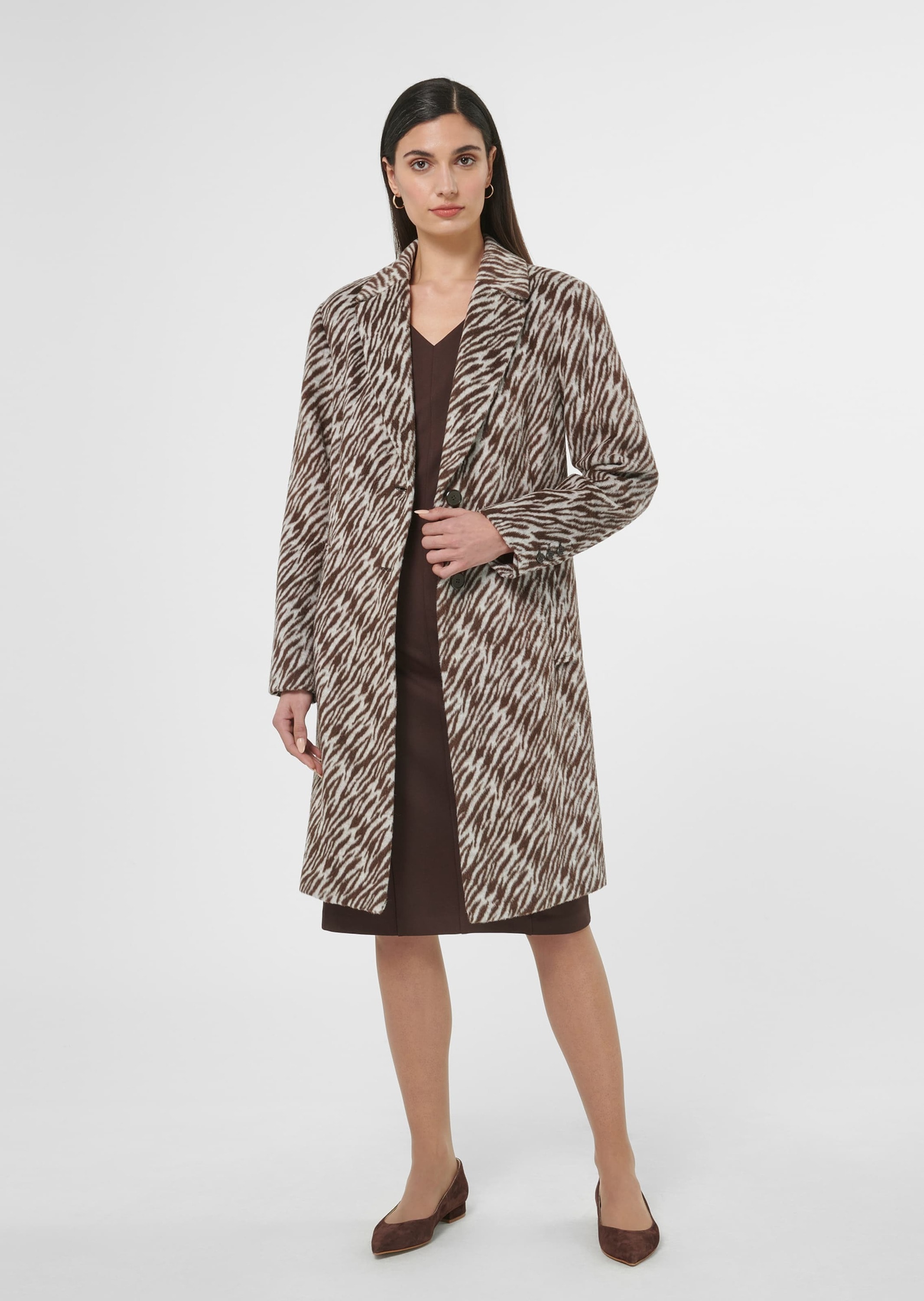MADELEINE Langmantel »Kurzmantel Kurzmantel im Animal-Dessin«