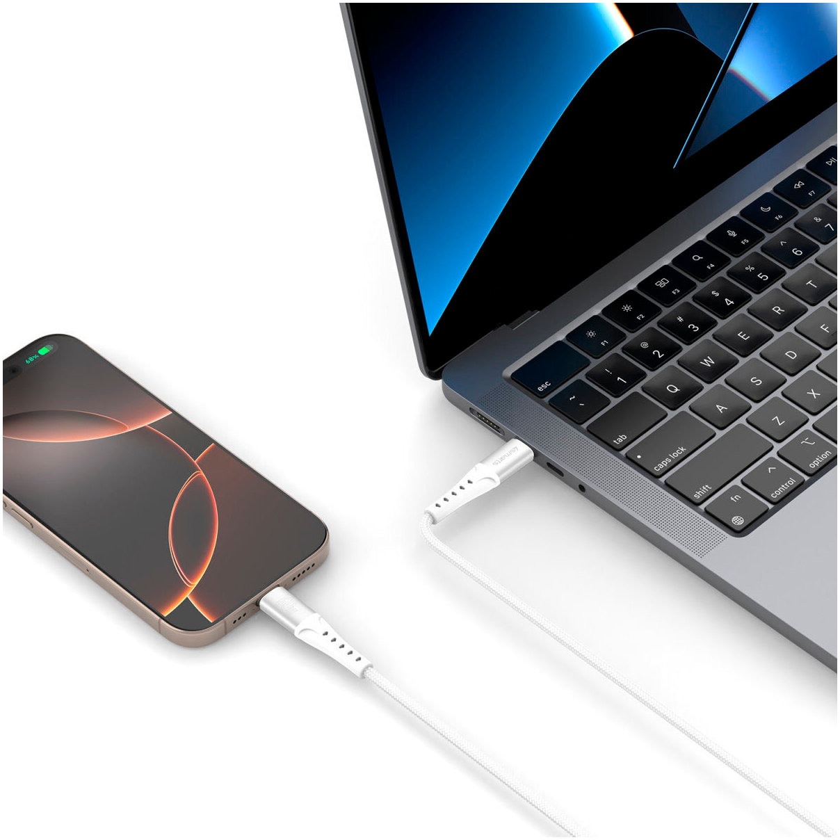 4smarts USB-Kabel »PrimeCord USB-C 60W«, USB Typ C-USB Typ C, 150,00 cm