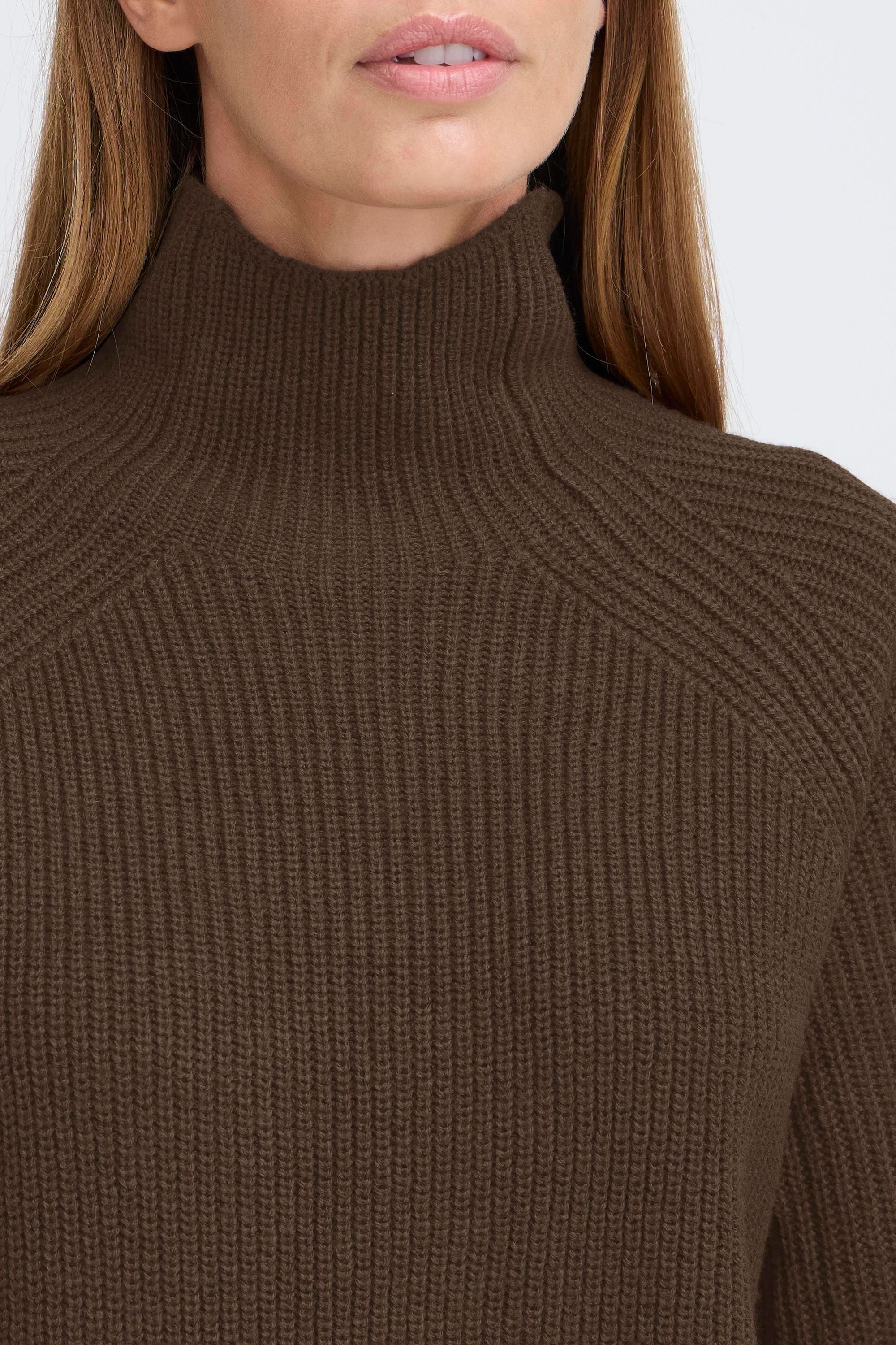 OXMO Strickfleece-Pullover »Strickpullover OXBMMNELLY TURTLENECK«