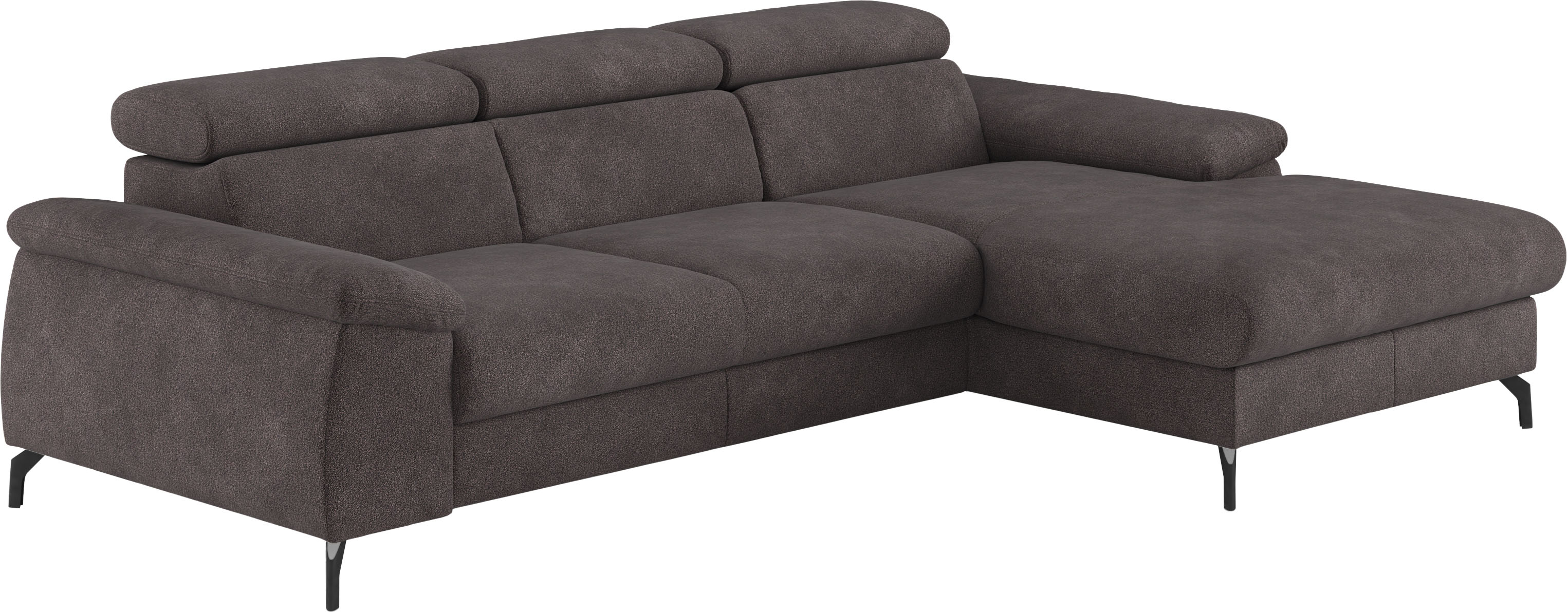 COTTA Ecksofa "Kitty L-Form, B: 242 cm" mit Kopfteilverstellung, optional Schlaffunktion & Bettkasten