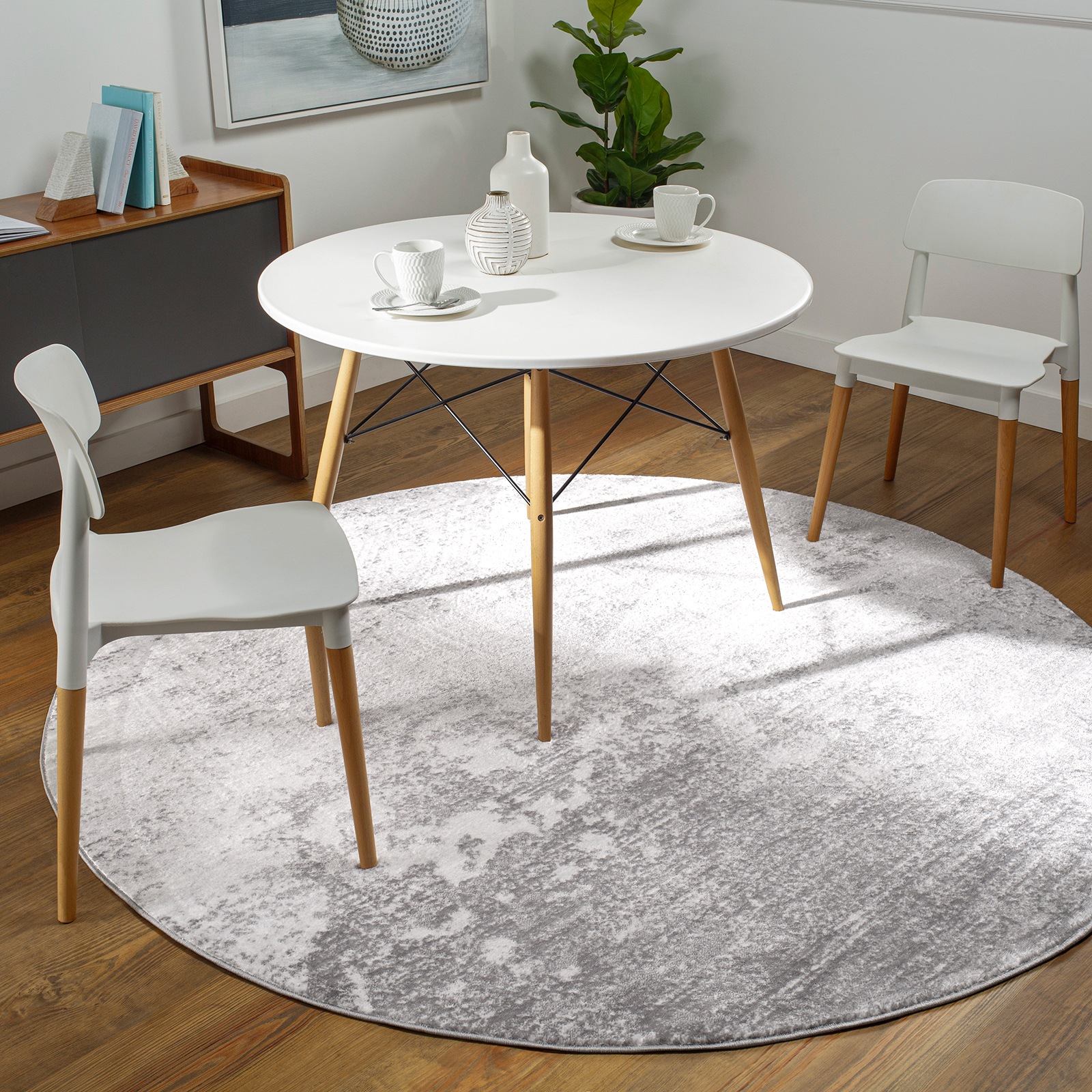 Livabliss Teppich "BANGKOK" rund 9 mm Höhe Designerteppich in Marmor Optik, günstig online kaufen