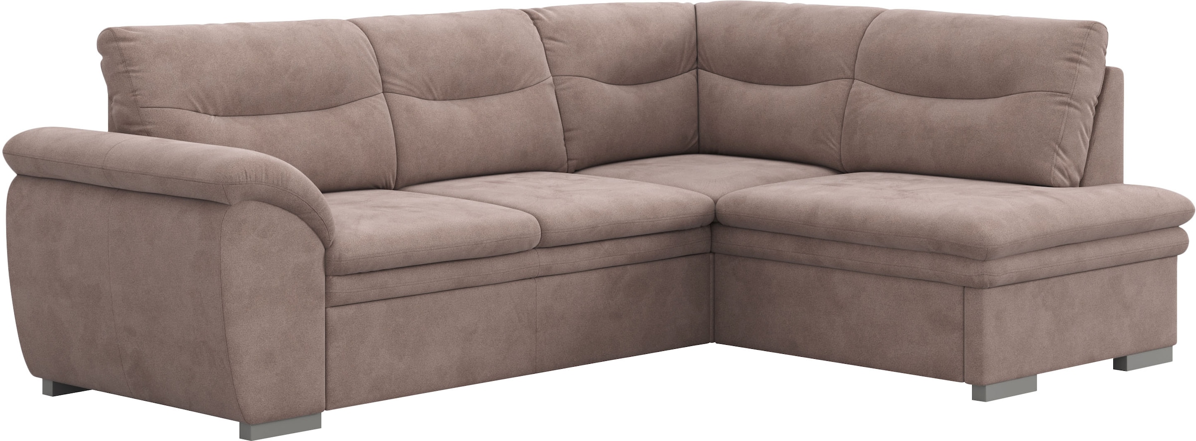 COTTA Ecksofa »Leandra L-Form«, wahlweise mit Bettfunktion & Bettkasten