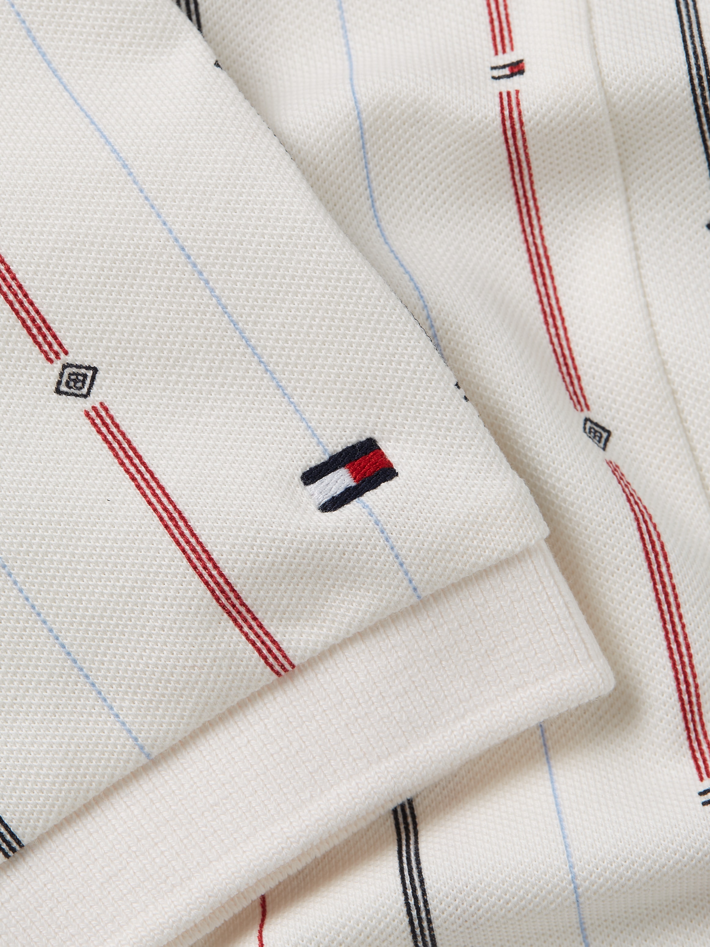 Tommy Hilfiger Poloshirt »REG FLAG STRIPE C-NK POLO SS«, im Streifendessin