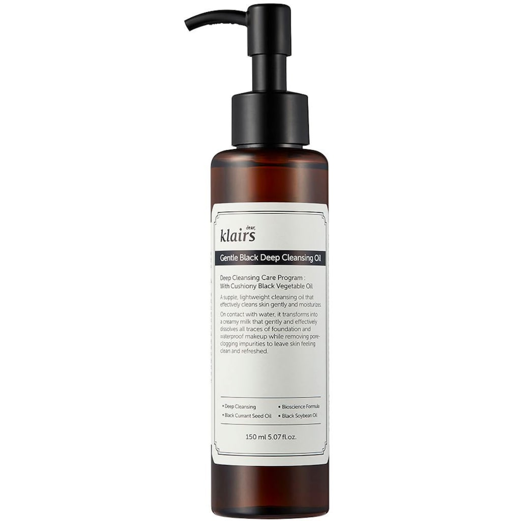 Dear Klairs Gesichts-Reinigungsöl »Gentle Black Deep Cleansing Oil«