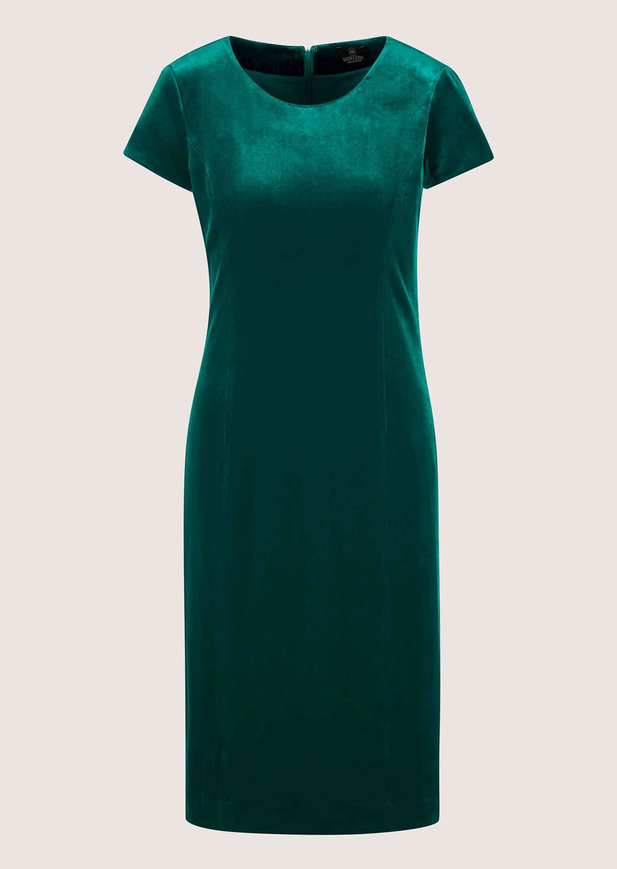 MADELEINE Sommerkleid "Etuikleid Kurzarm Samtkleid in Midilänge" Samtkleid günstig online kaufen