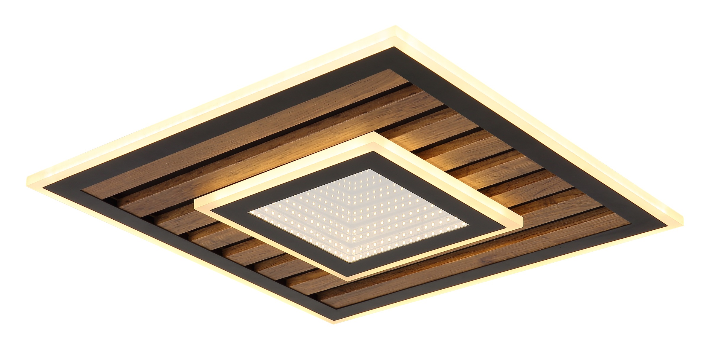 GLOBO LIGHTING LED Deckenleuchte »WOODY«, 1 flammig, Leuchtmittel LED-Modul | LED fest integriert, Memoryfunktion, die deine bevorzugte Einstellung speichert