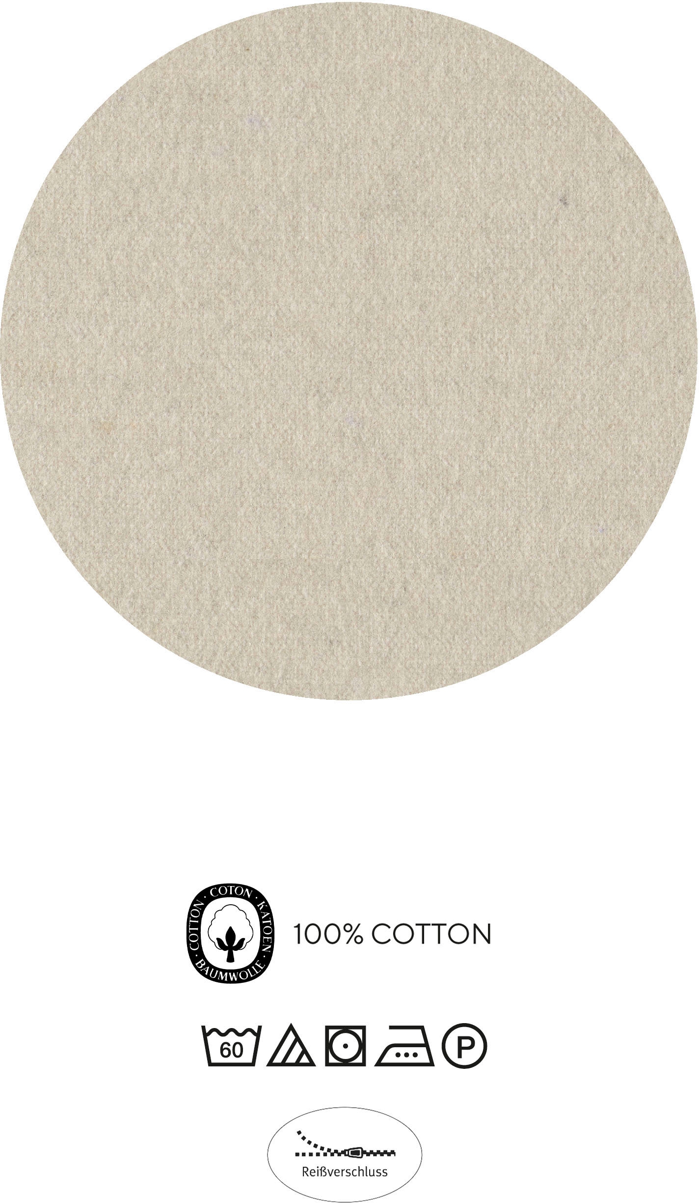 Biberna Bettwäsche »Circle«, kuschelig warm, weich, Melange, 100% Baumwolle, made in Germany