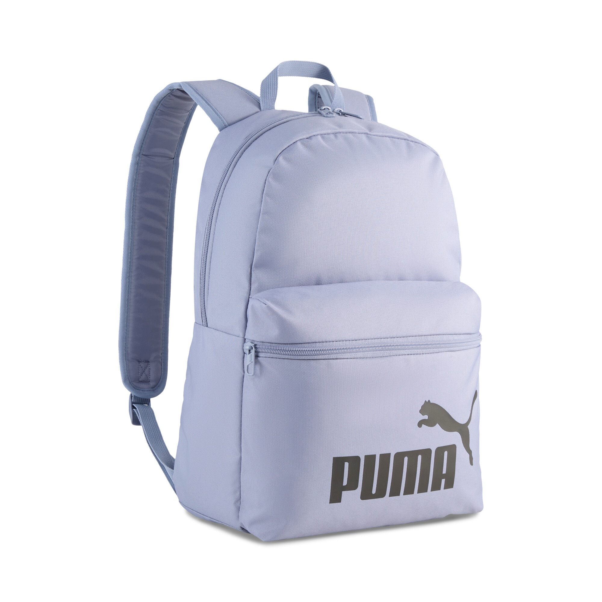 Rucksack PUMA "PHASE BACKPACK", gray sky, Rucksäcke, Damen, Netz, Polyester, unifarben, Rucksack, mit Zwei-Wege-Reißverschluss am Hauptfach, mit seitlicher Mesh-Tasche
