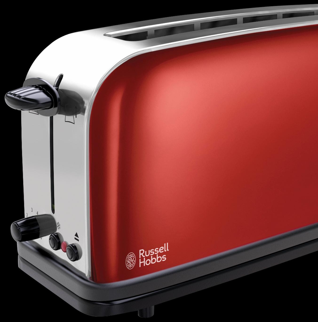 RUSSELL HOBBS Toaster »Colours Plus+ Flame Red 21391-56«, 1 langer Schlitz, 1000 W