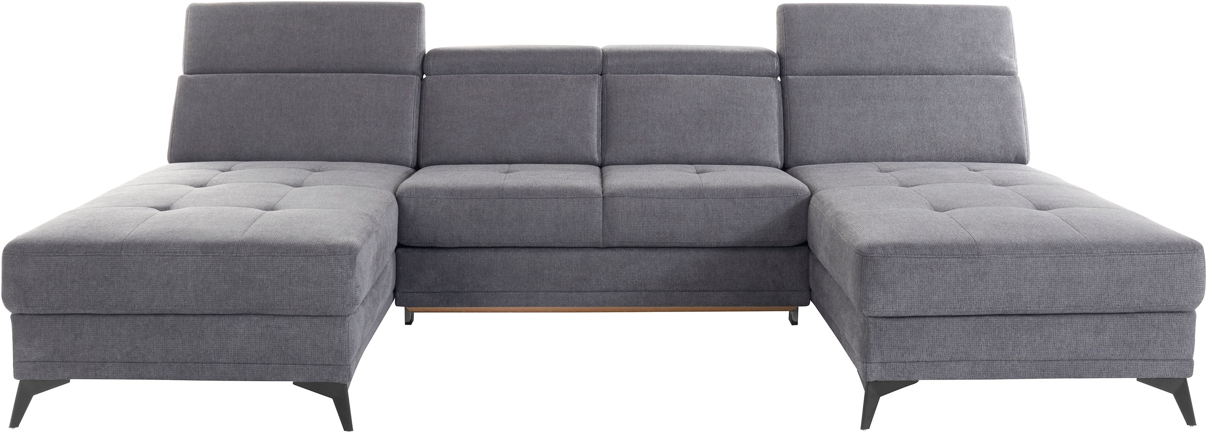 Home affaire Wohnlandschaft "Cardiz U-Form" inkl.Kopfteilverstellung und Fe günstig online kaufen