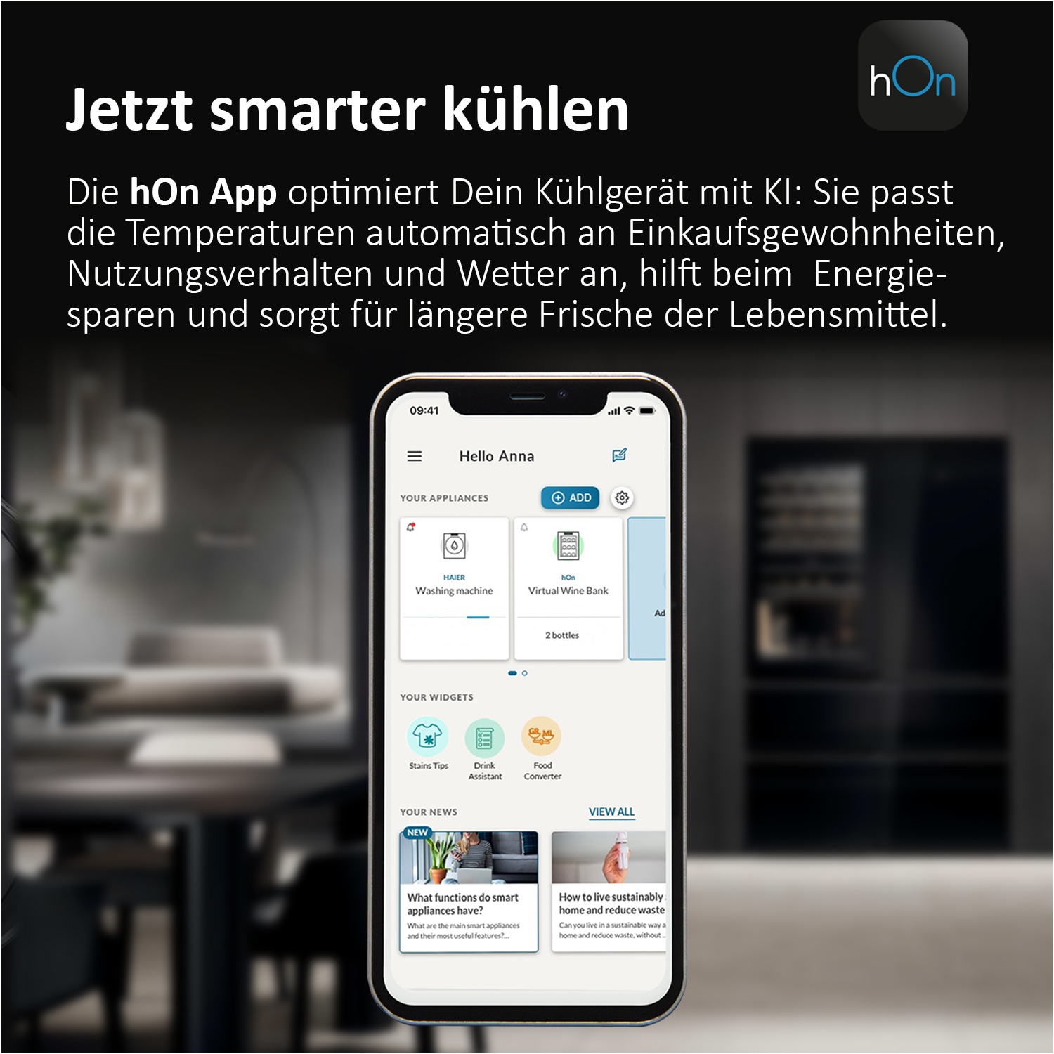 Haier Kühl-/Gefrierkombination 3D 60 SERIES 5 »HTW5620CNMP« 205 cm hoch 59,5 cm breit Humidity Zone: Obst, Gemüse und Salat 2x länger frisch halten