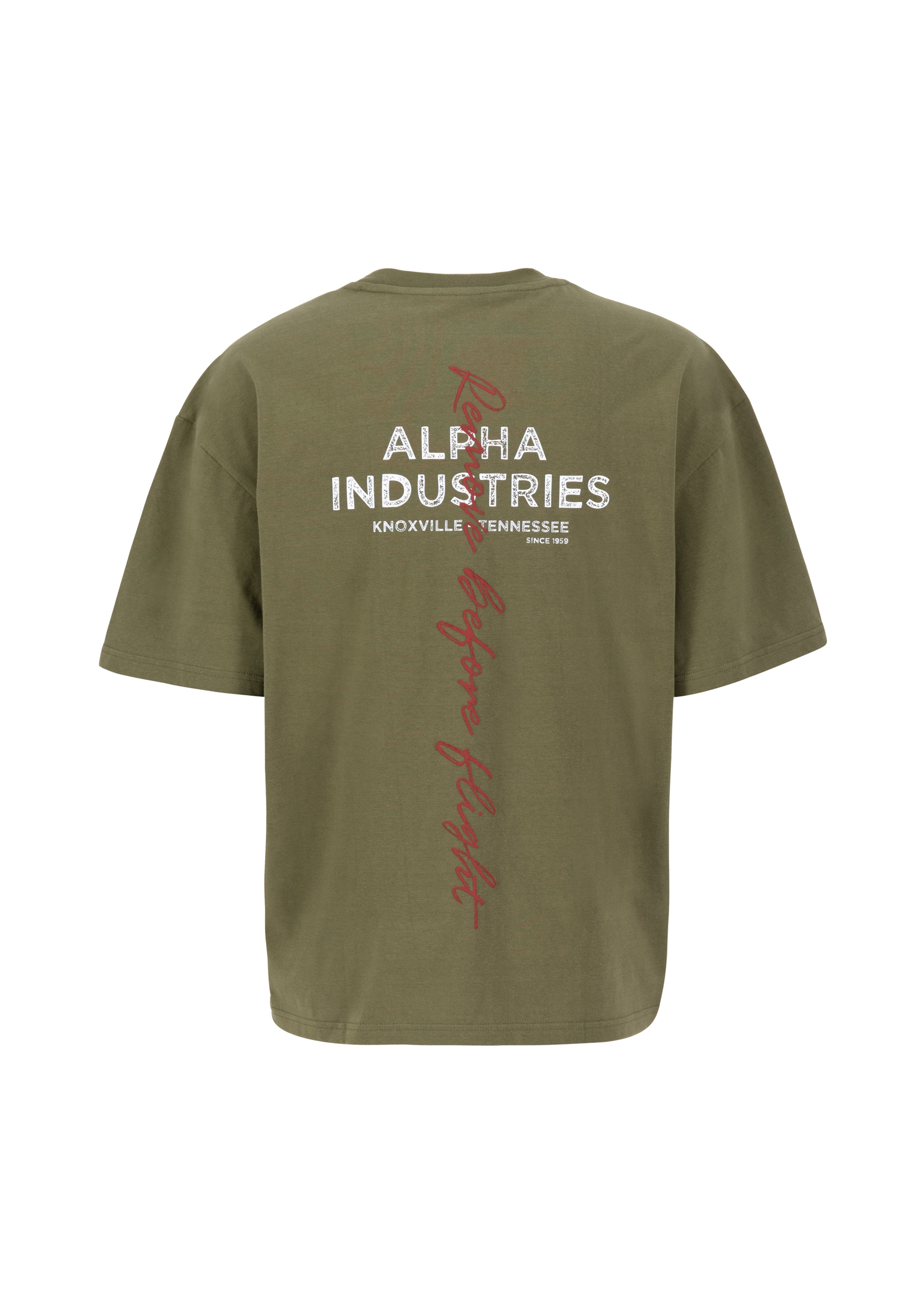 Alpha Industries T-Shirt »Alpha Industries Men - T-Shirts Signature Backprint T-Shirt«