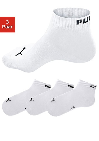 Kurzsocken, (3 Paar), mit Rippbündchen