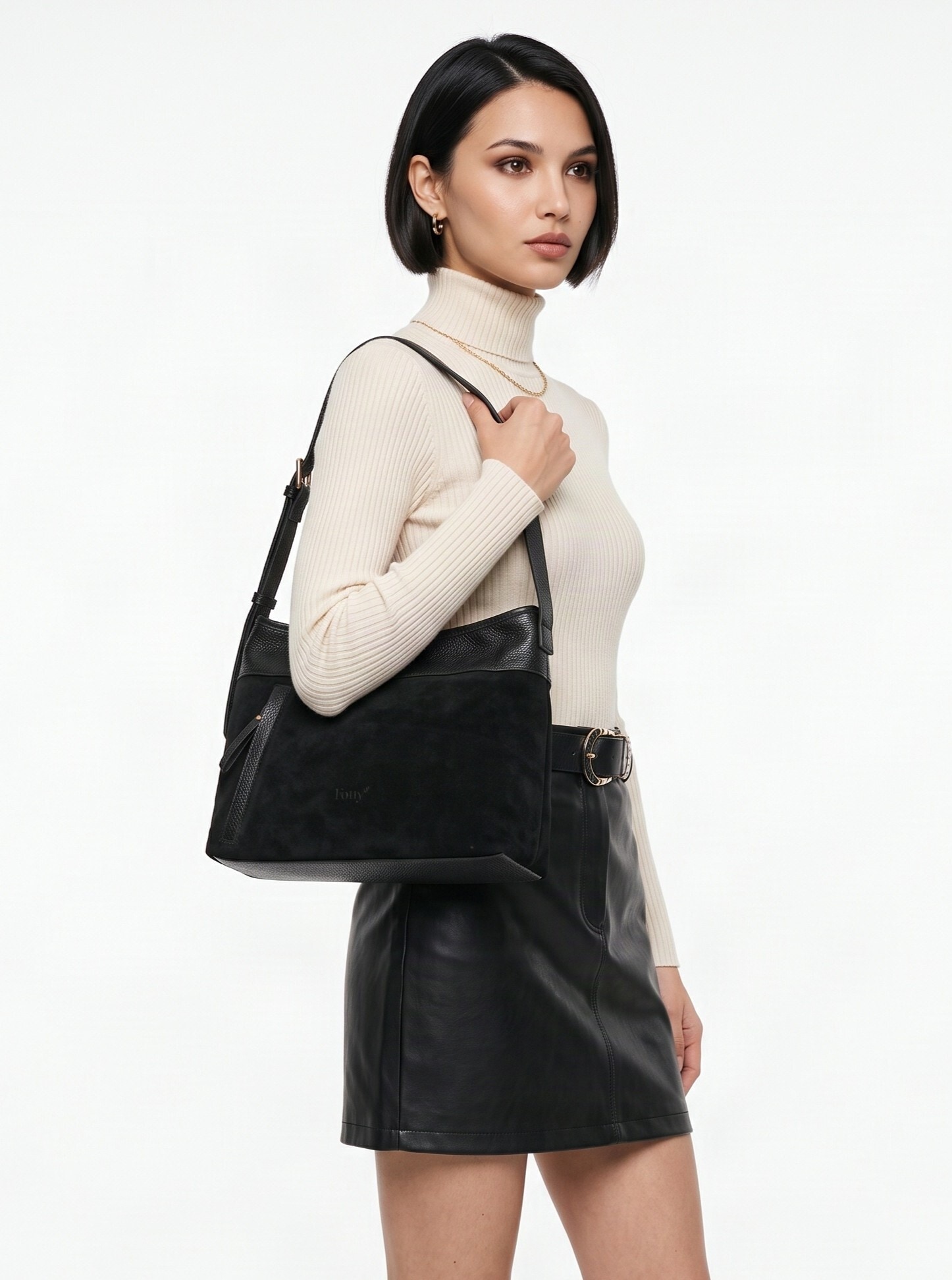 forty° Shopper »FORTY° Damen AVASIRA echt Leder, Made in Italy« echt Leder, Made in Italy