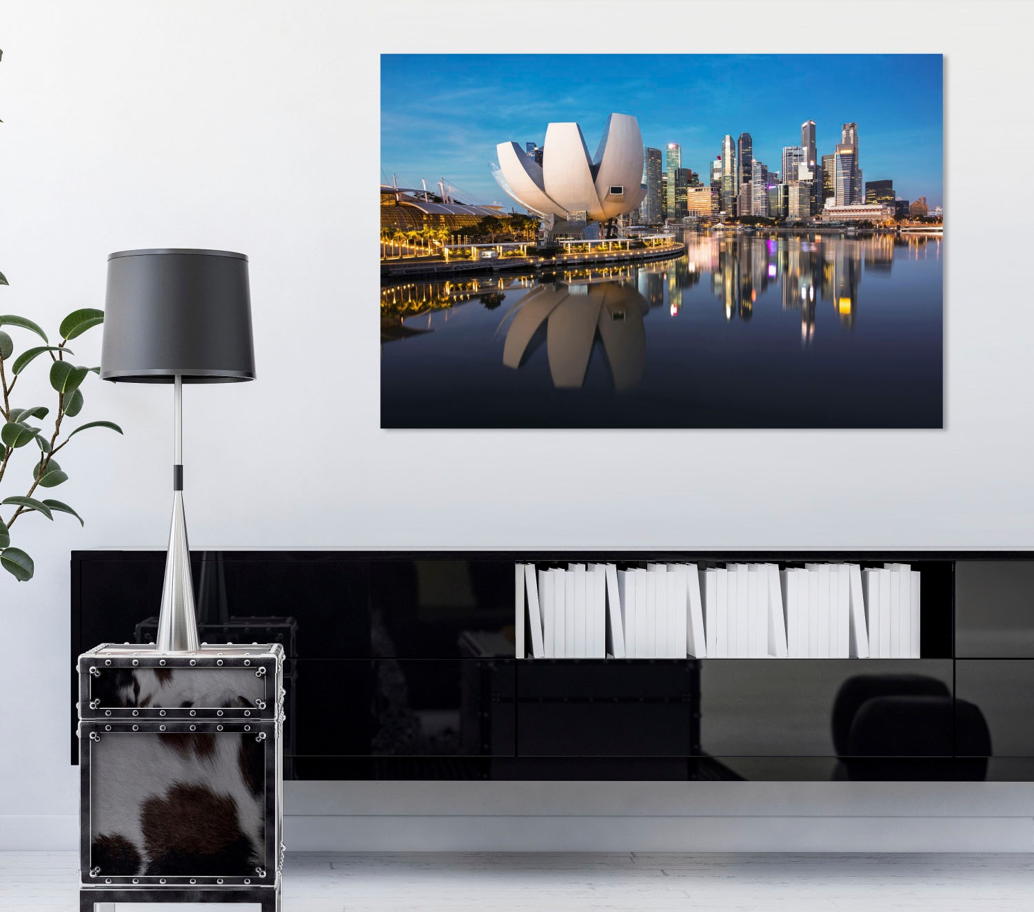 queence Acrylglasbild »Am Wasser« Elemente der Architektur | Gebäude | Skyline | Städte Fine Art-Print in Galeriequalität