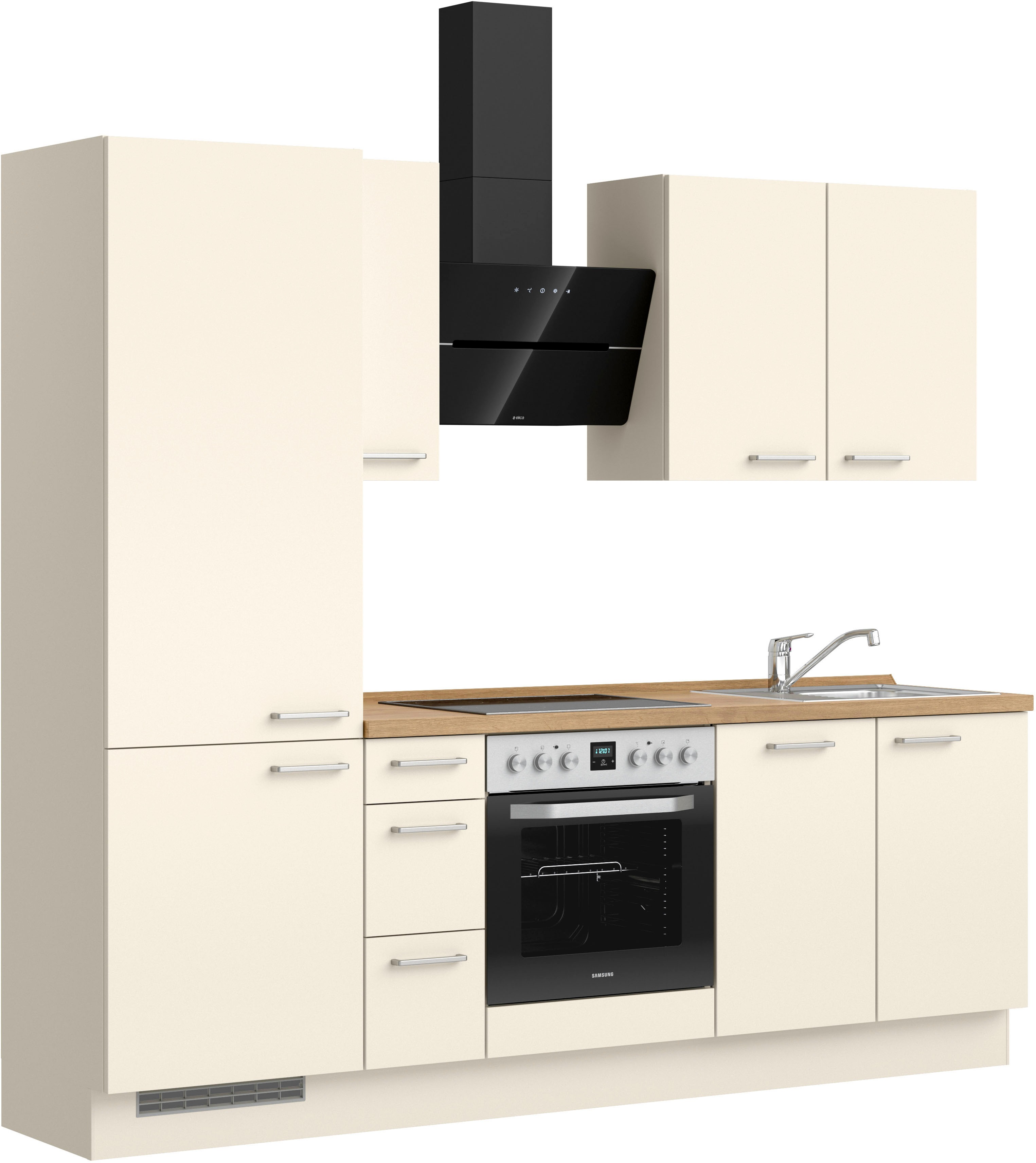 Thumbnail - nobilia Küchenzeile ""Touch II"" vormontiert, Ausrichtung wählbar, Breite 240 cm, wahlw. mit E-Geräten