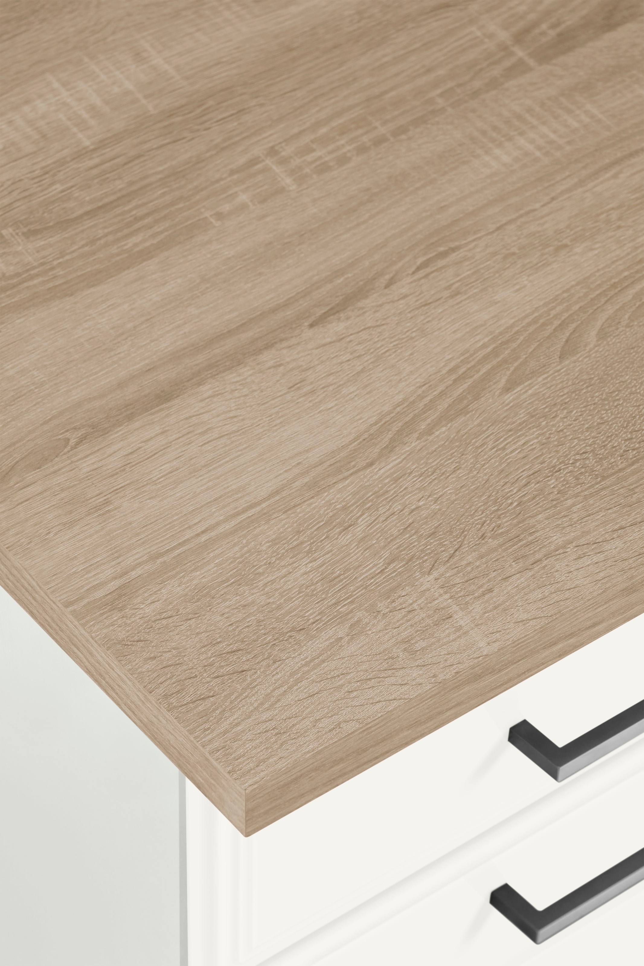 KOCHSTATION Küchenzeile »KS-Stockholm«, Breite 300 cm, mit hochwertigen MDF Fronten im Landhaus-Stil