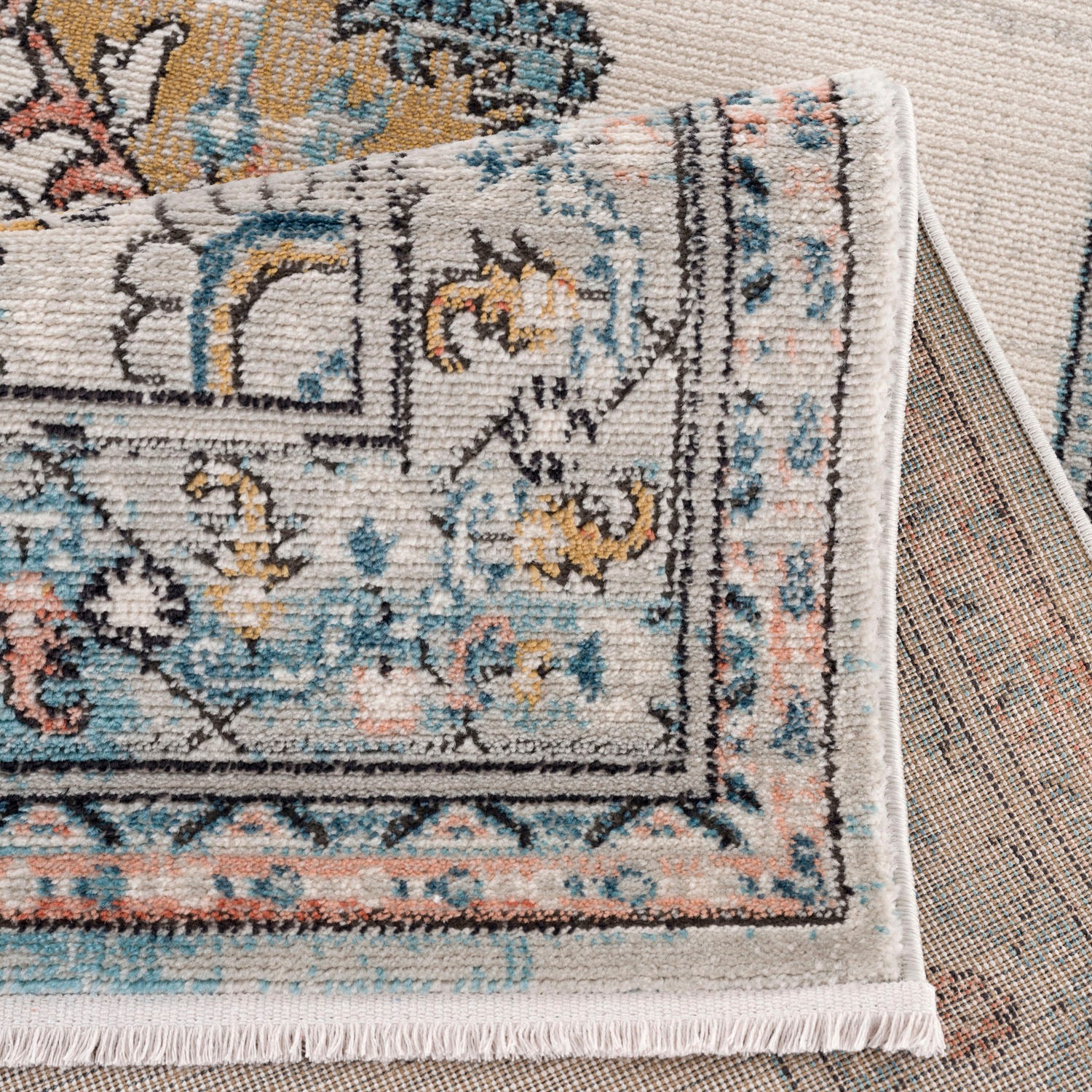 Carpet City Teppich Novel 8640 Rechteckig 11 Mm Hohe Mit Fransen Wohnzimmer Auf Rechnung Baur