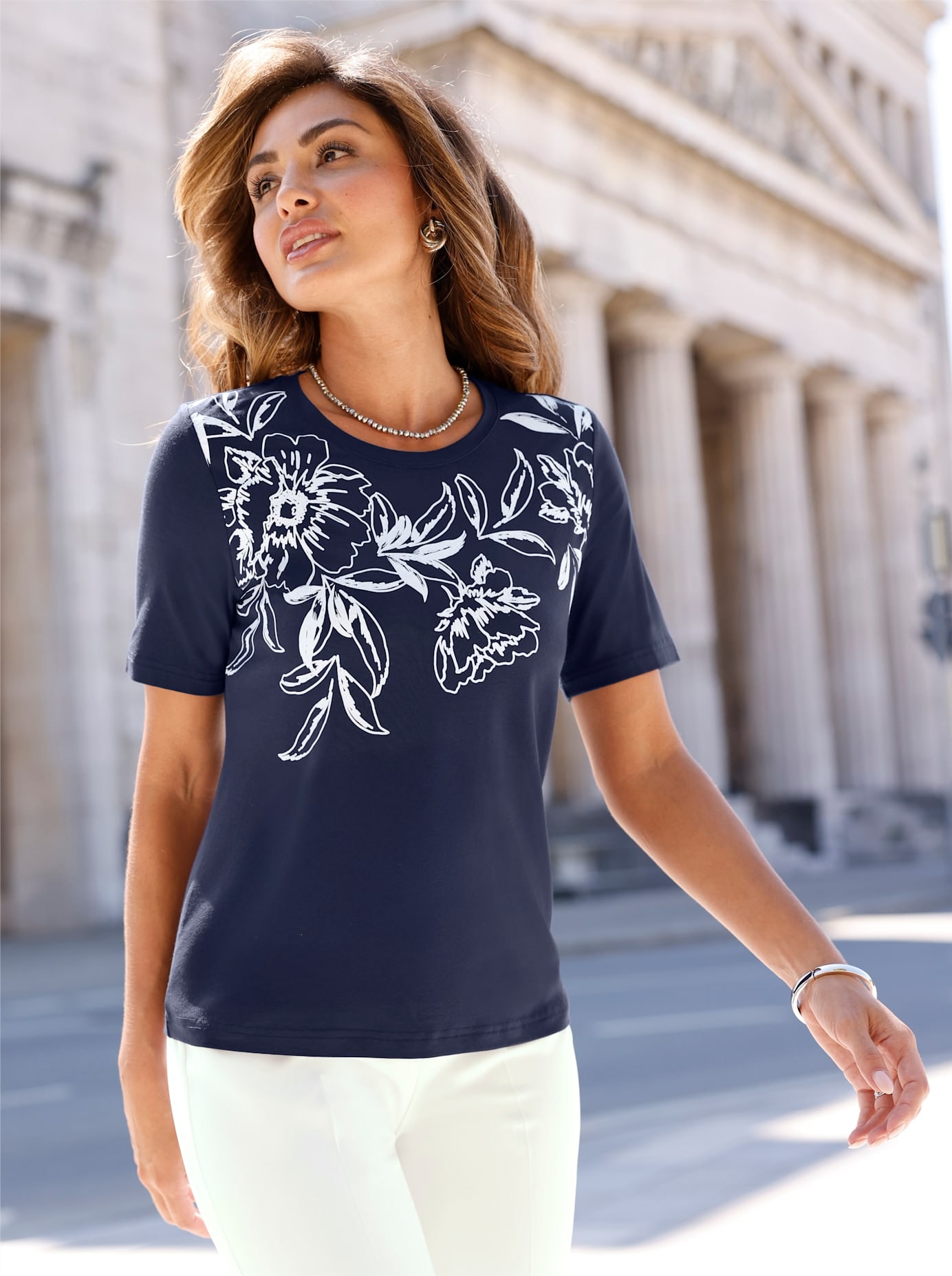 Lady Rundhalsshirt "Kurzarm-Shirt", 1 tlg. günstig online kaufen