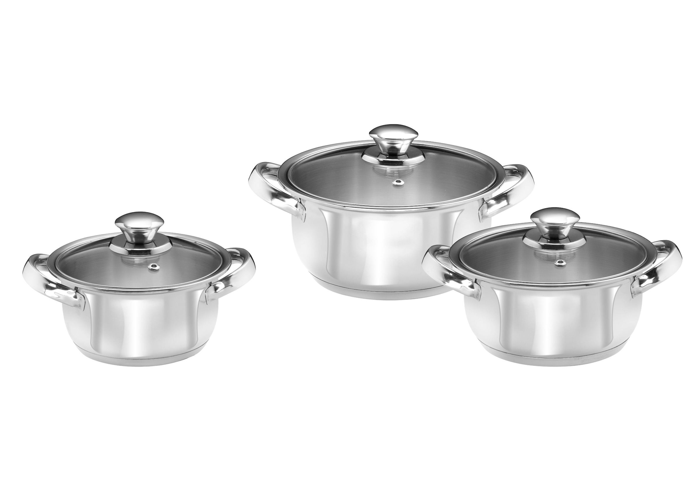 Topf-Set Induktion KING tlg.), (Set, Line«, »Silver | BAUR kaufen Edelstahl, 6