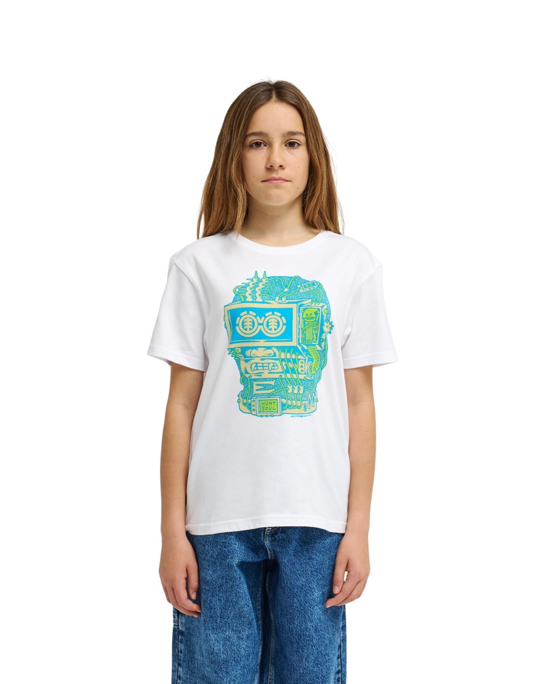 T-Shirt ELEMENT "Shine", Jungen, Gr. 10(140-148cm), optic weiß, Obermaterial: 100% Walkfrottier;, Shirts T-Shirt