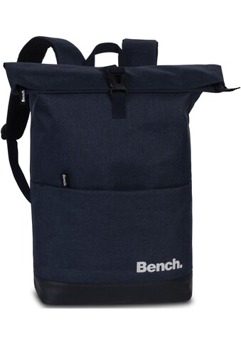 Bench. Laptoprucksack »Roll-Top dunkelblau/we...