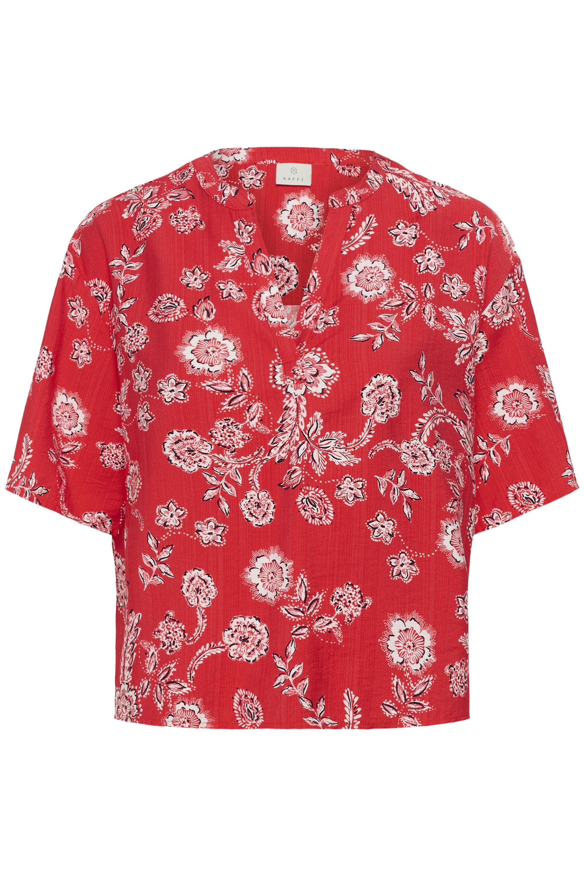 KAFFE Kurzarmbluse "Damen Kurzarm-Bluse KAamina"
