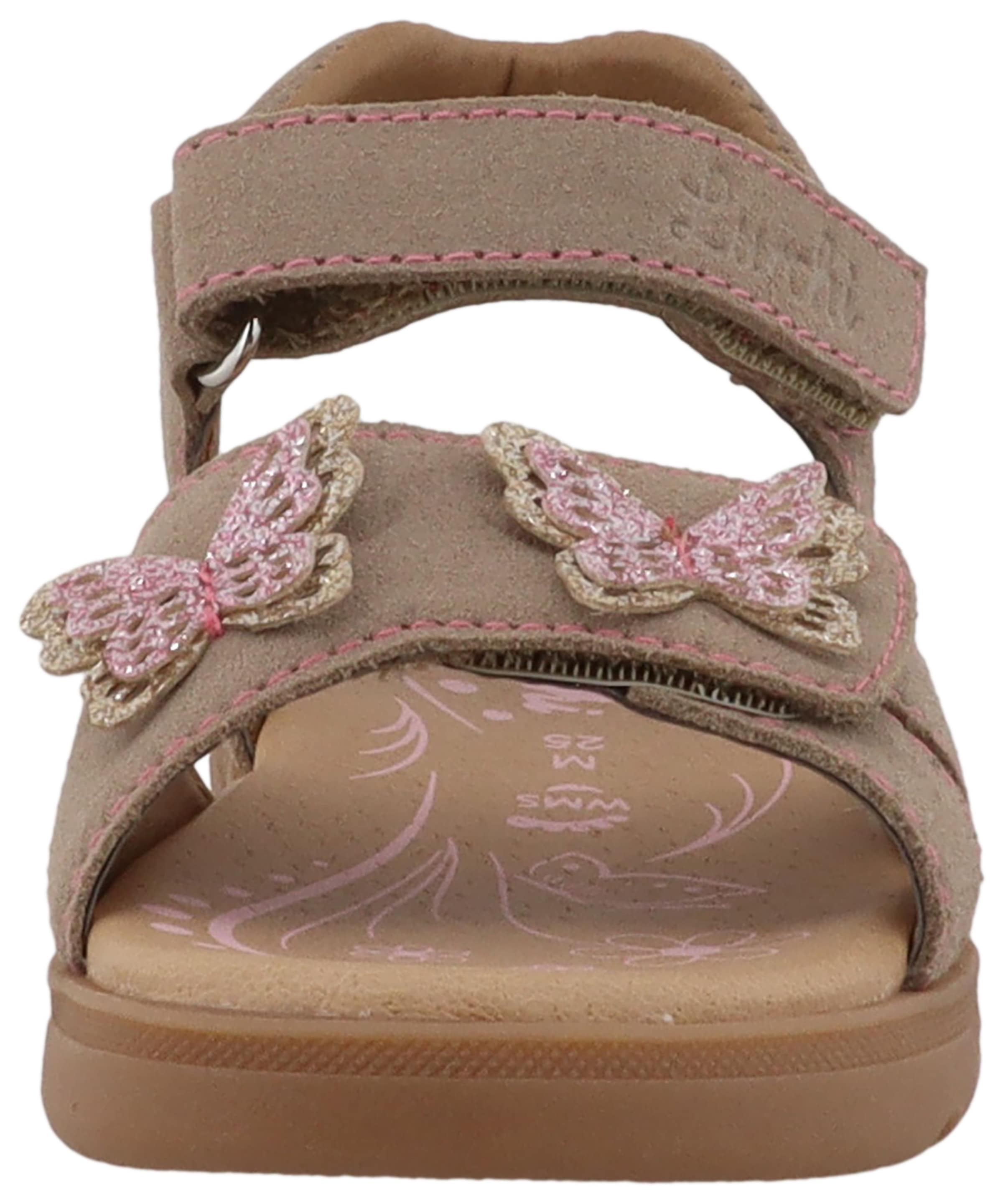 Lurchi Sandale »Cinny«  Klettschuh mit Glitzer, Größenschablone zum Download