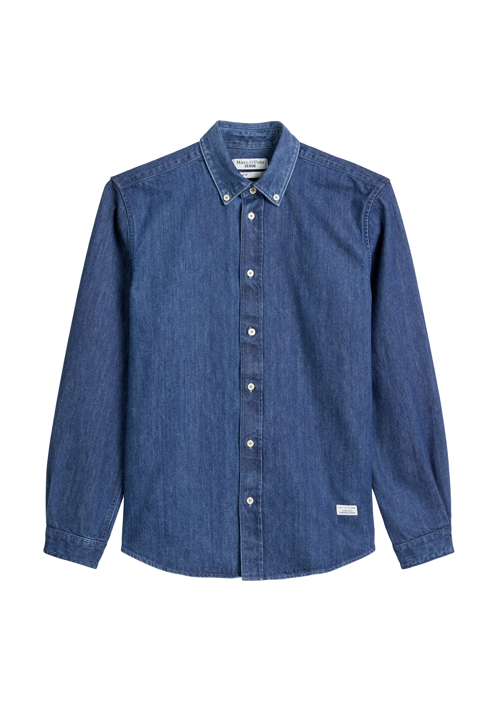 Marc O'Polo DENIM Langarmhemd »aus reiner Bio-Baumwolle«