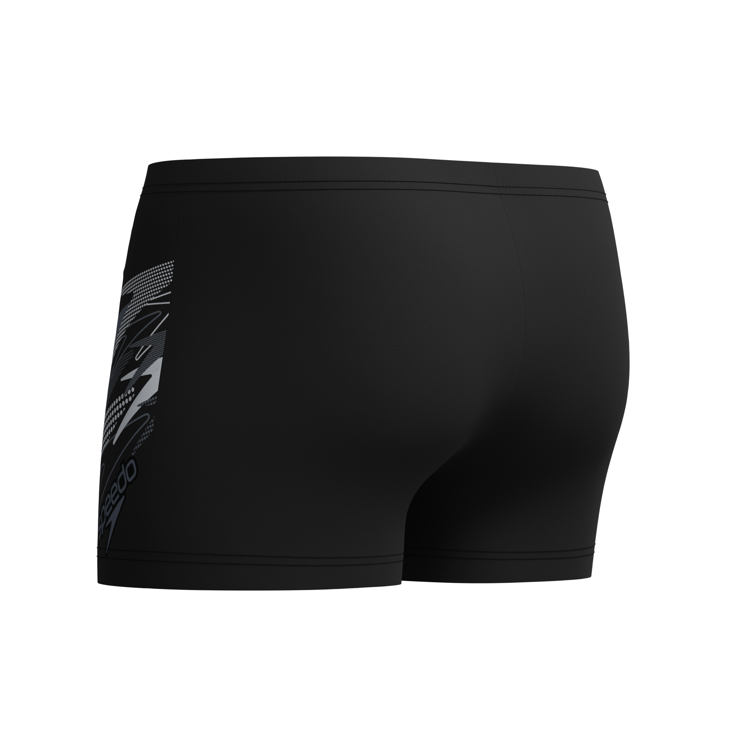 Badehose SPEEDO, Herren, Gr. 4 (S), N-Gr, blk, gry, Obermaterial: 80% Nylon, 20% Elasthan, Badehosen Badehose, schnell trocknend 2