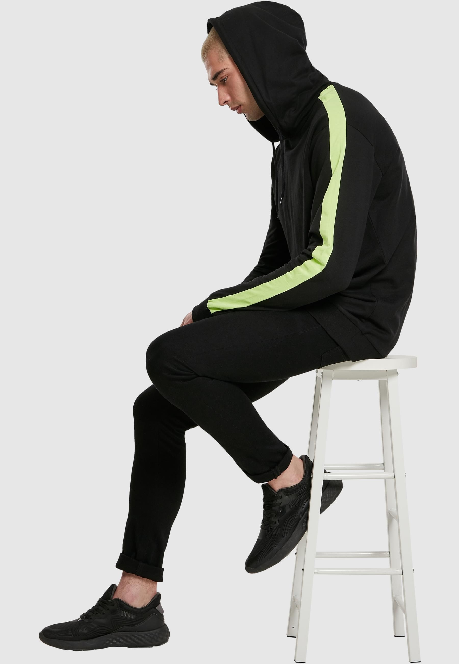 URBAN CLASSICS Sweatshirt »Urban Classics Herren Neon Striped Hoody«, (1 tlg.)