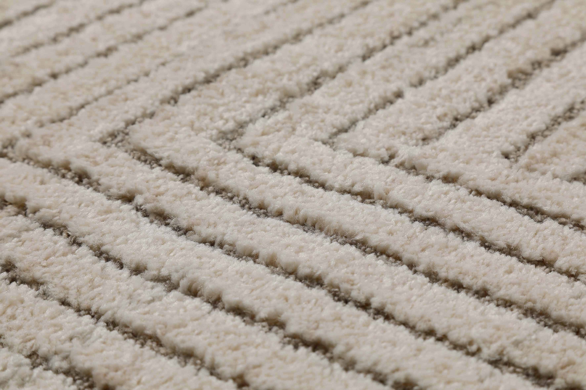 Wecon home Teppich »Mats«, rechteckig, 18 mm Höhe, Gewebt, Hoch-Tief, pflegeleicht, Retro Design, Scandi, Wohnzimmer