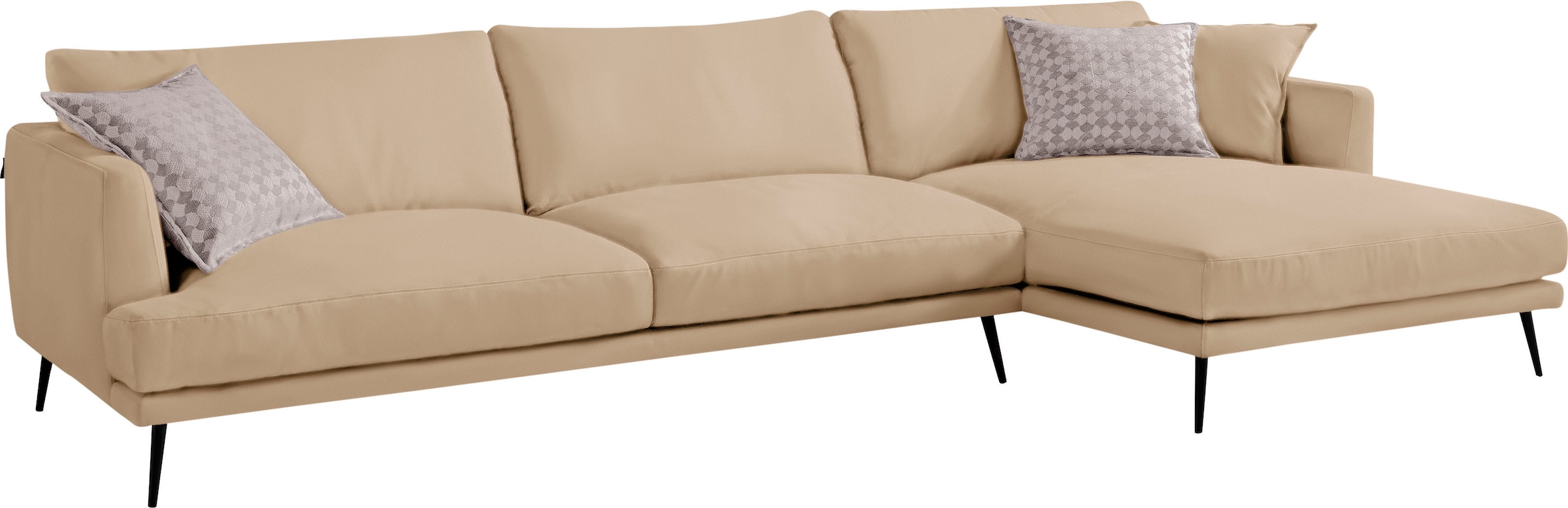 Egoitaliano Ecksofa "Sophia, Designsofa mit extrakomfortablem Sitzkomfort, günstig online kaufen
