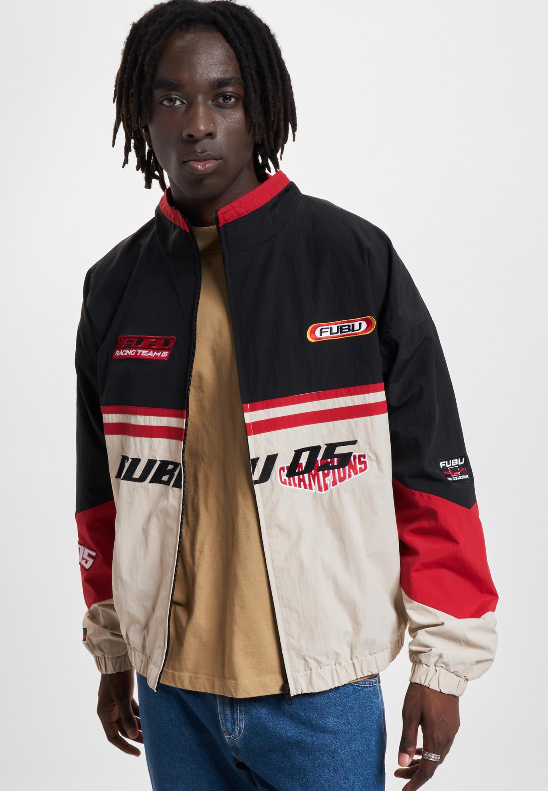 Thumbnail - Fubu Trainingsjacke "Fubu Herren FM233-003-2 FUBU Corporate Track Jacket" 1 Stk. tlg. ohne Kapuze