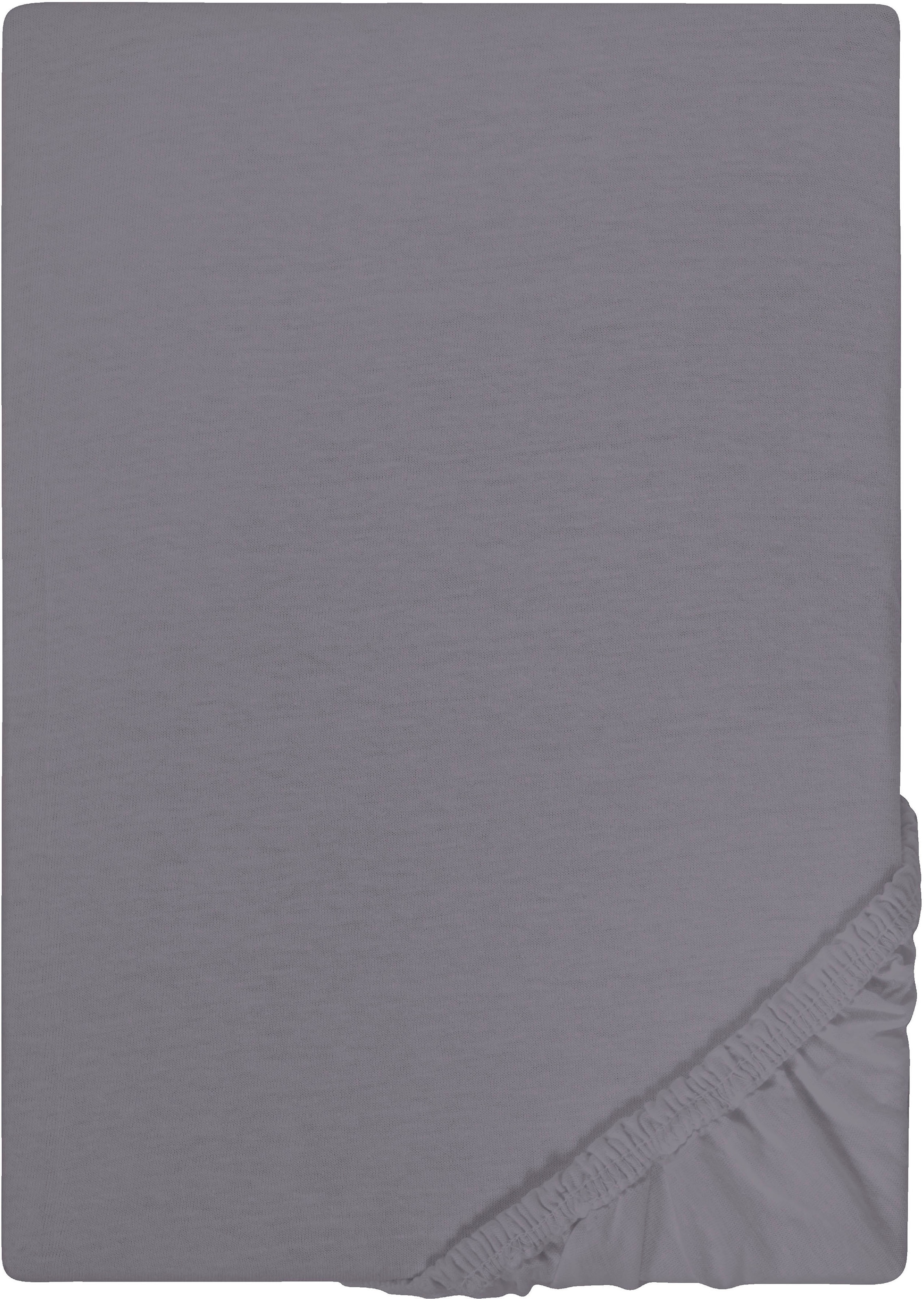 Castell - Markenbettwäsche Spannbettlaken »Jersey in Gr. 90x200, 140x200 oder 180x200 cm«, aus Baumwolle, für Matratzen bis 22 cm Höhe, Bettlaken, Spannbetttuch