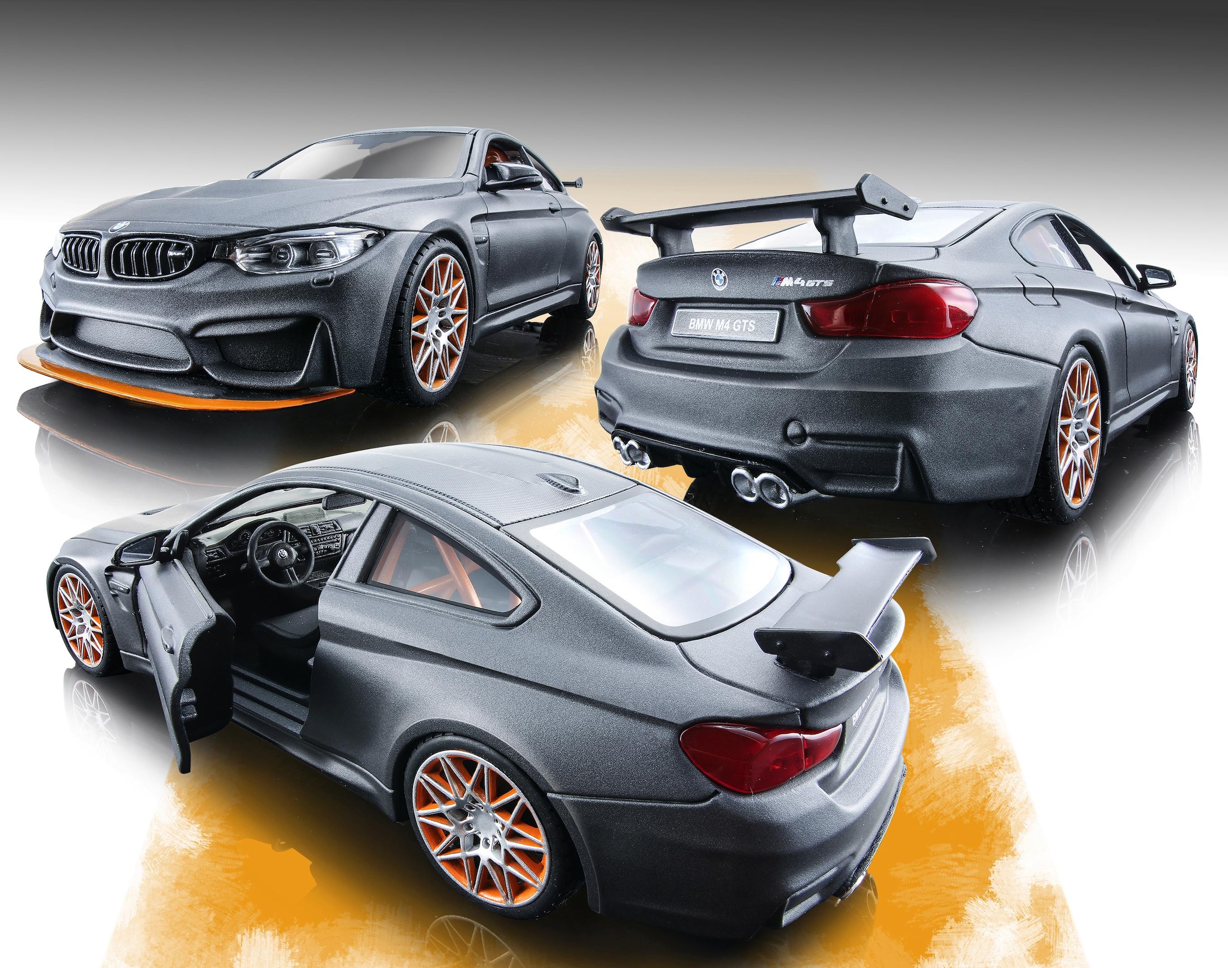 Maisto® Sammlerauto »BMW M4 GTS, 1:24, metallic grau«, 1:24, aus Metallspritzguss