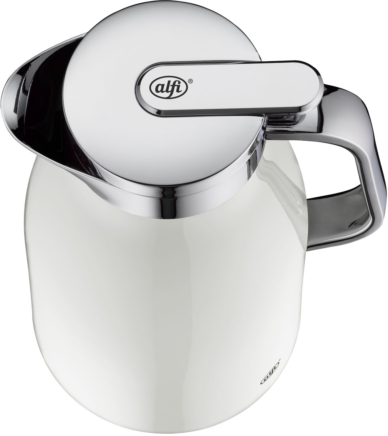 Alfi Isolierkanne »SKYLINE, mit Hartglaseinsatz und ergonomischem Griff« 1 l 1 Stk. tlg. 12h heiß & 24h kalt, Drehverschluss mit bequemem Druckknopf