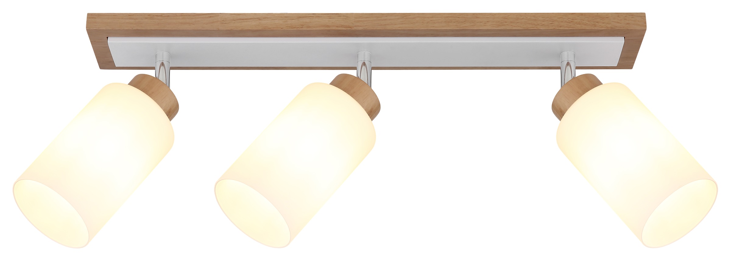 GLOBO LIGHTING Deckenstrahler »ROWENA« E27 1 Stk. Flexibler Strahler, drehbar, Holz & Metall, klassisch modern