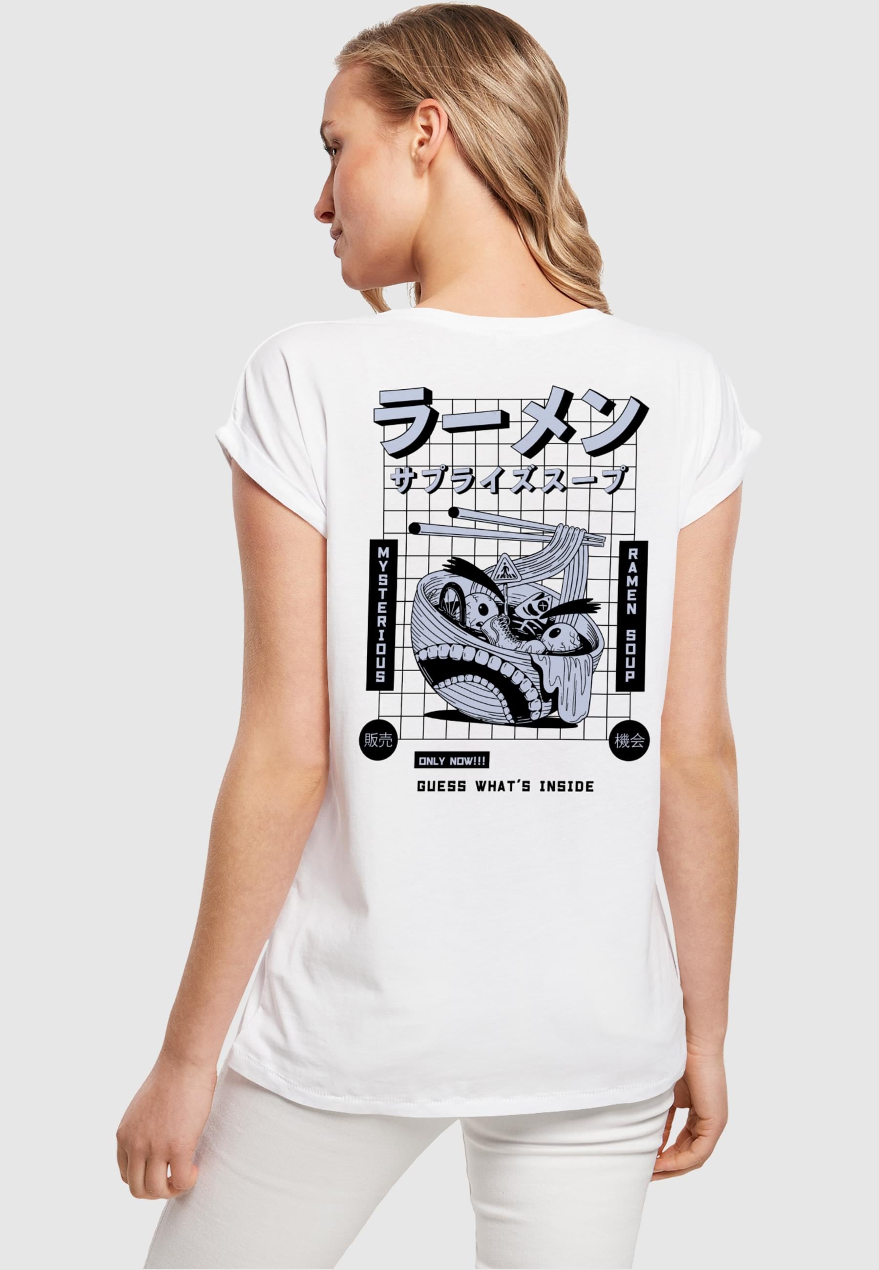 Merchcode T-Shirt »Merchcode Damen Ladies TORC - Ramen Soup T-Shirt«, (1 tlg.)