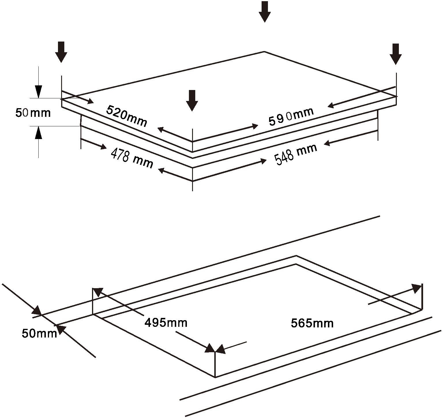OPTIFIT Winkelküche »Parma« mit E-Geräten, Stellbreite 315 x 175 cm