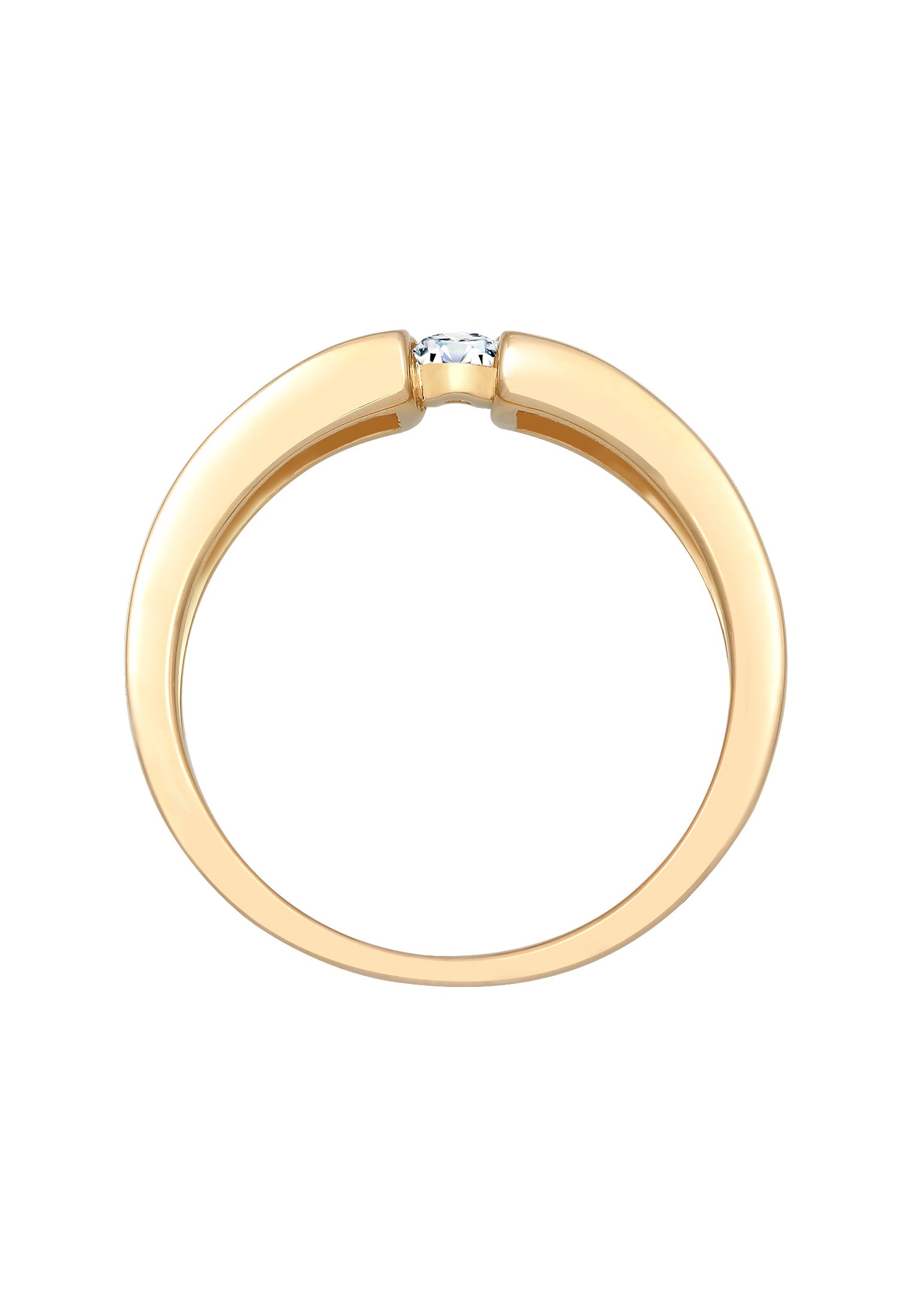 Elli DIAMONDS Verlobungsring »Diamant Weiß Brillantschliff (0.14 ct) 585 Gelbgold«