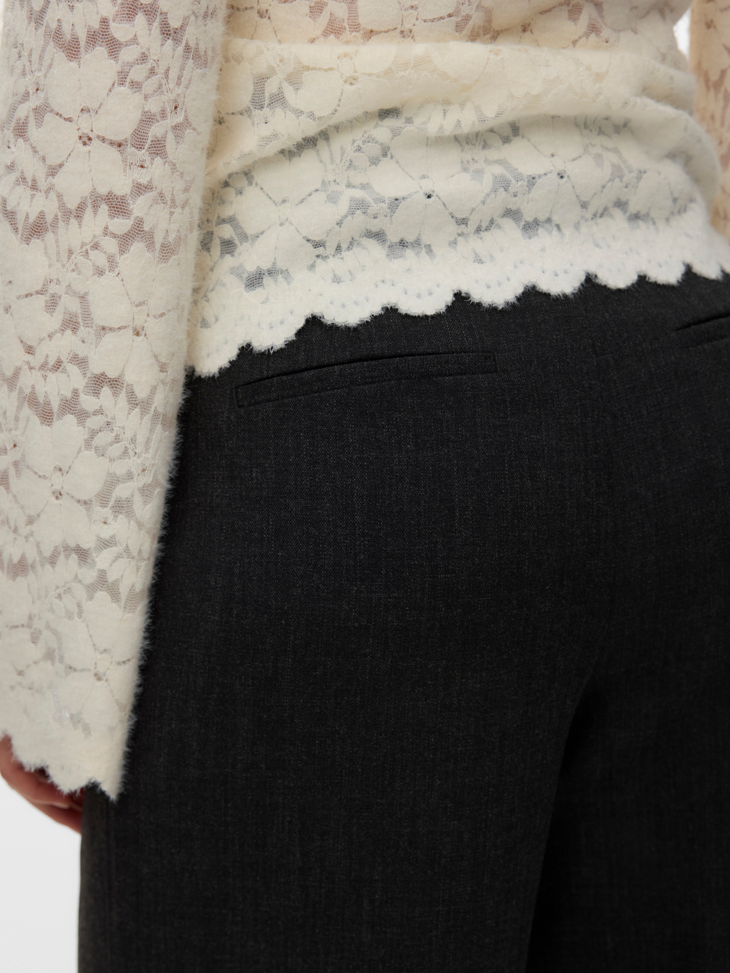 Vero Moda Anzughose »VMBESTIE HW WIDE PANT NOOS«  Materialmix, weite Form, mit Stretch