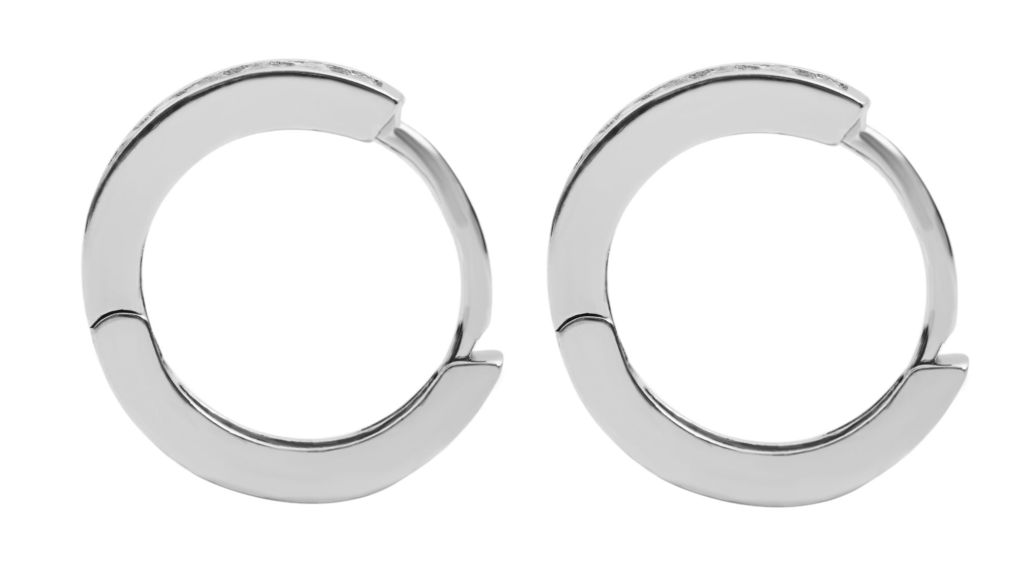 Adelia´s Klappcreolen "Ohrringe – Klappcreole aus 925 Silber mit Zirkonia" Perfekt als Geschenk für besondere Menschen