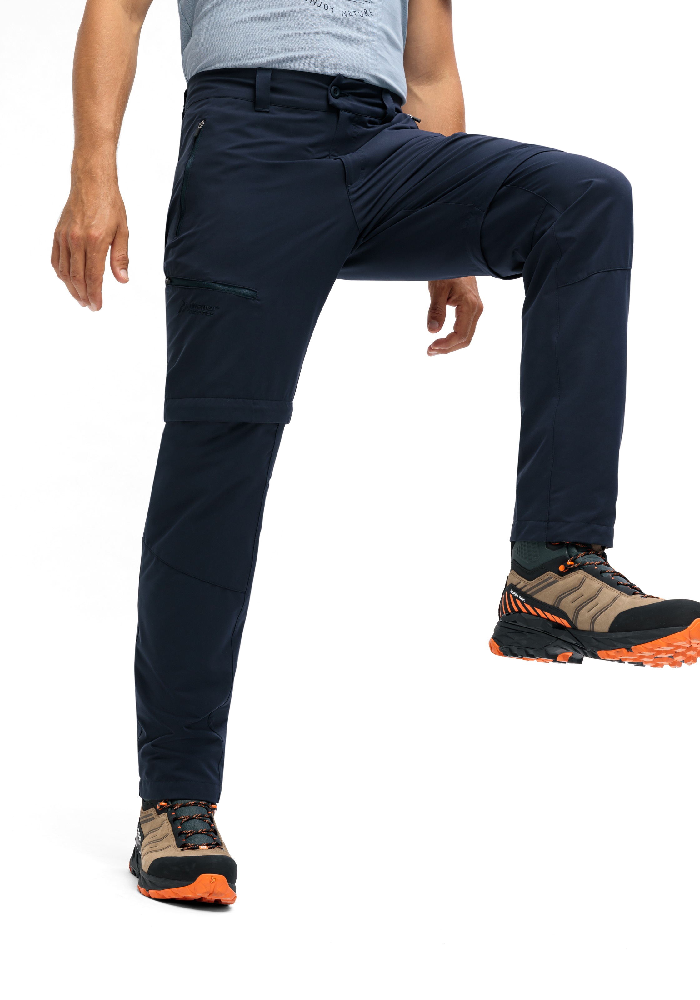 Maier Sports Outdoorhose »Tajo Zip Loop«, Herren Wanderhose, Zip-Off Funktionshose, 4 Taschen, Regular Fit