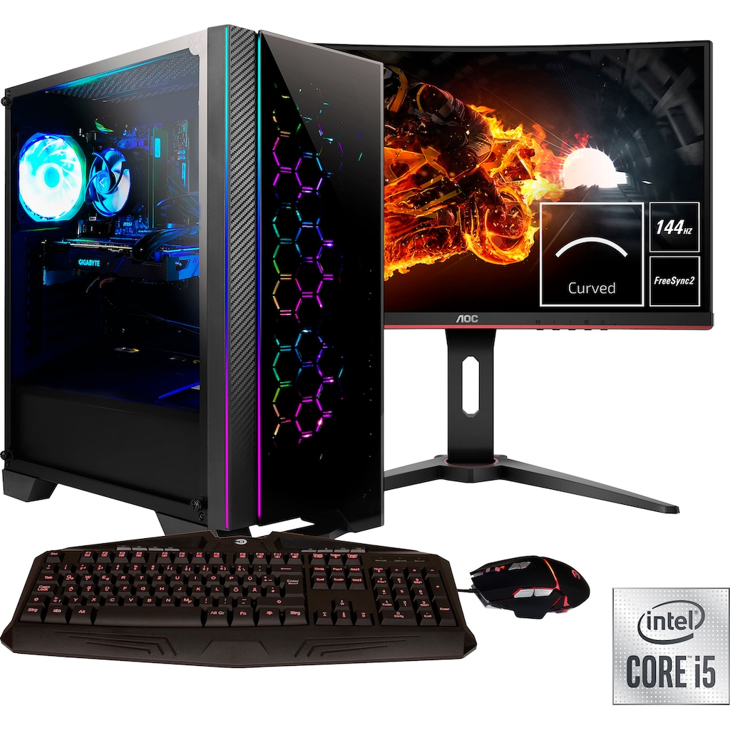 Hyrican Gaming-PC-Komplettsystem »Nova SET2040«, (2 St.)