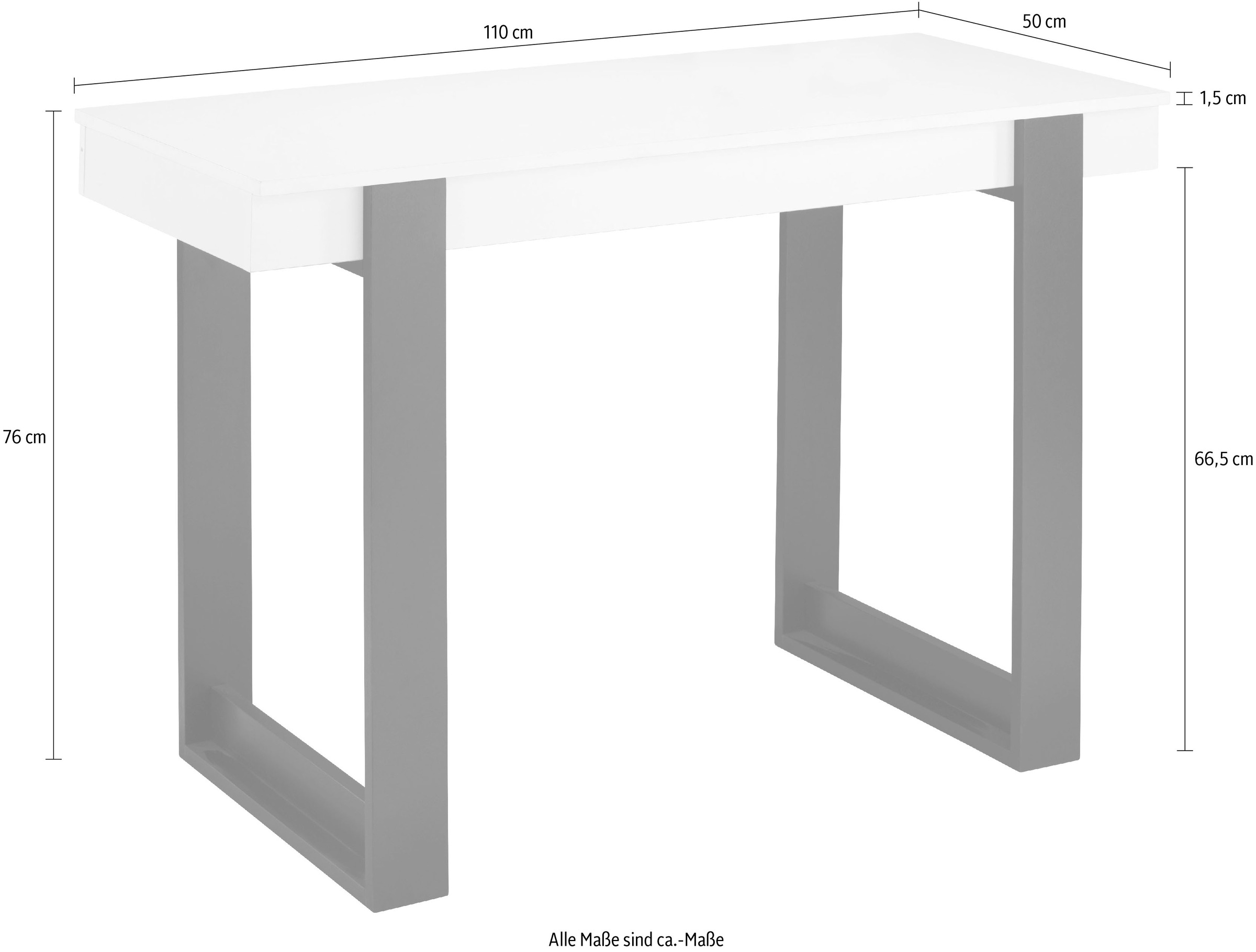 INOSIGN Schreibtisch »Bosko«, Breite 110 cm